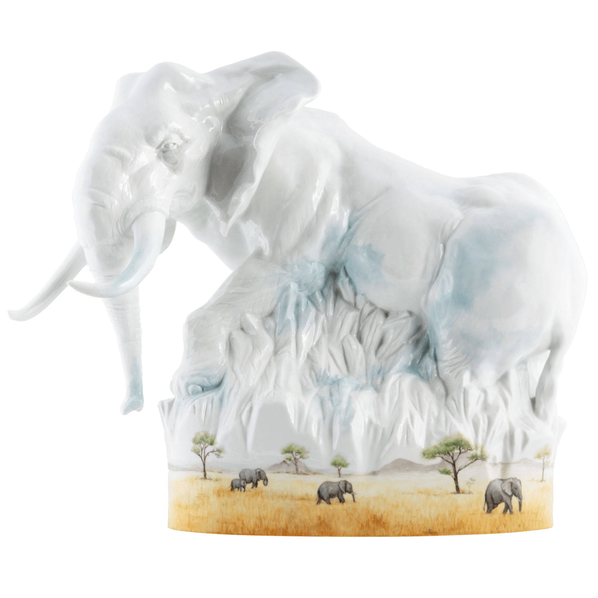 Einzelfigur Elefant Savanne H 33 cm | Meissen Figuren Individuell 90a446-78031 - Meissen Weimar