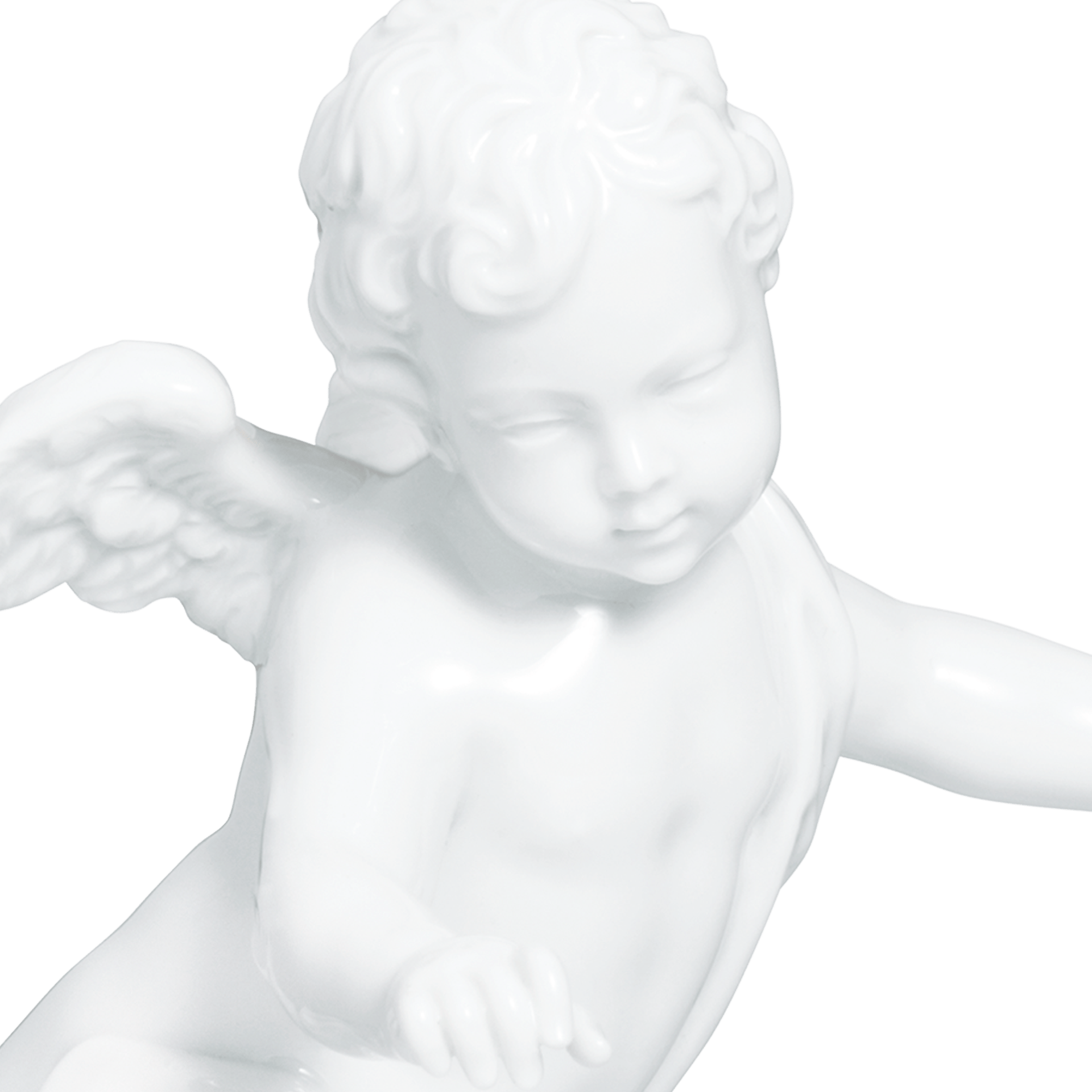 Einzelfigur Engel, Weiß, T 10,5 cm | Meissen Figuren Individuell 000001 - 70m03 - Meissen Weimar