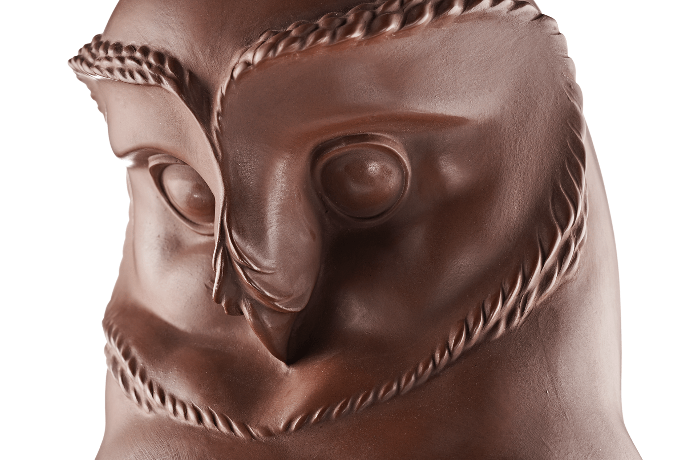 Einzelfigur Eule Böttgersteinzeug, H 38 cm | Meissen Böttgersteinzeug 000002 - 86513 - Meissen Weimar