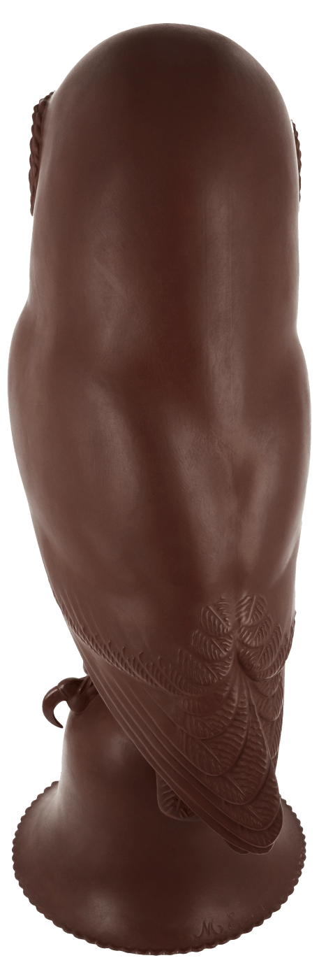 Einzelfigur Eule Böttgersteinzeug, H 38 cm | Meissen Böttgersteinzeug 000002 - 86513 - Meissen Weimar