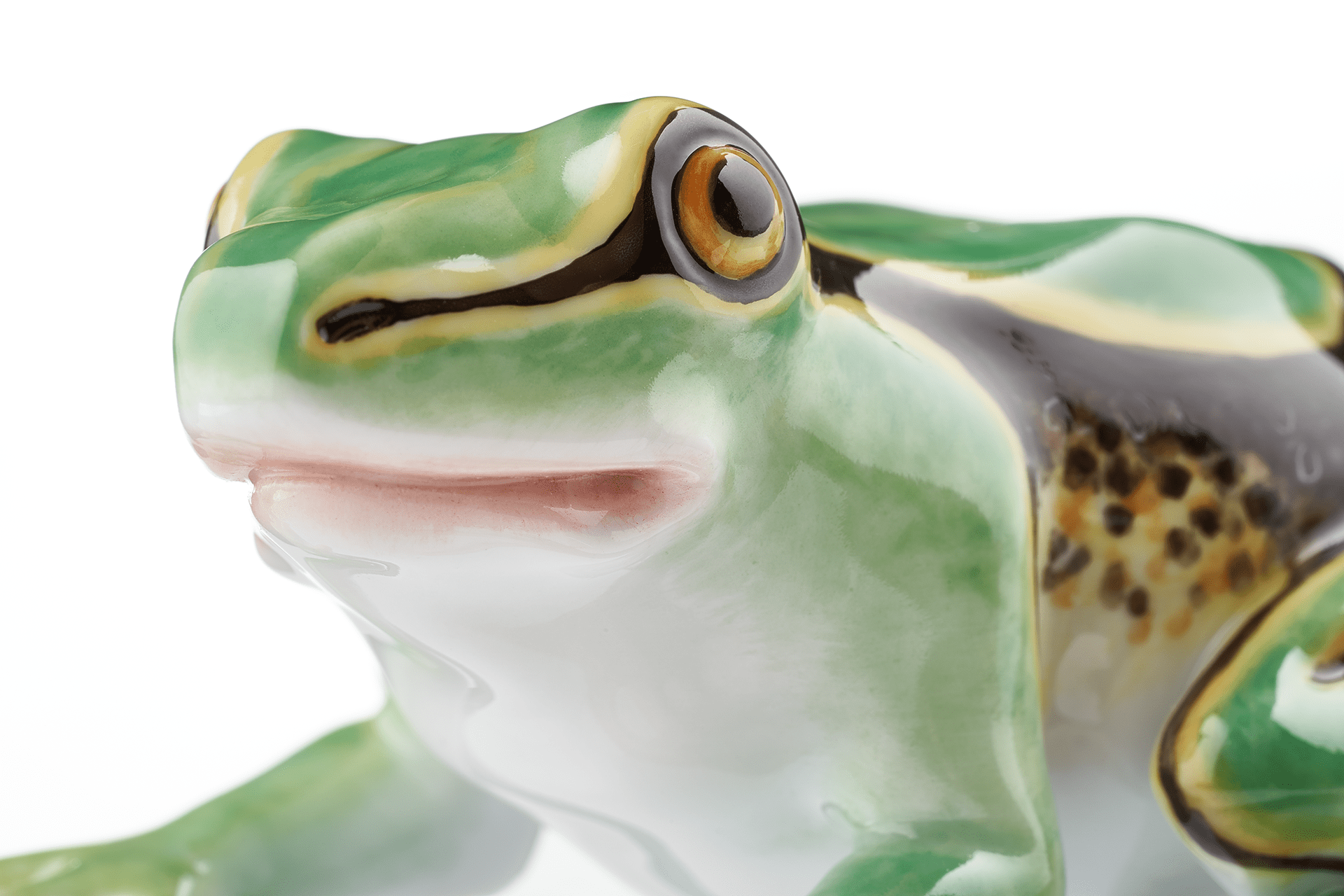 Einzelfigur Frosch, Bunt staffiert, H 3,5 cm | Meissen Figuren Individuell 900100 - 78826 - Meissen Weimar