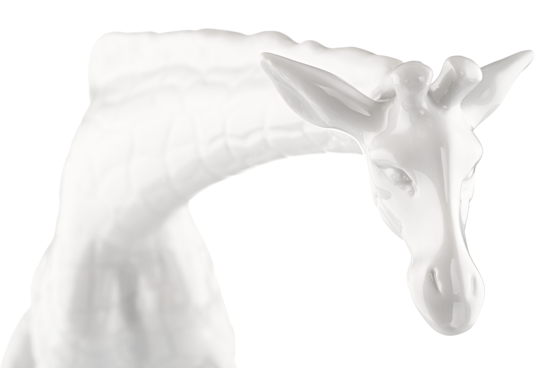 Einzelfigur Giraffe, Weiß, H 19 cm | Meissen Allegorische Figuren 000001 - 78789 - Meissen Weimar