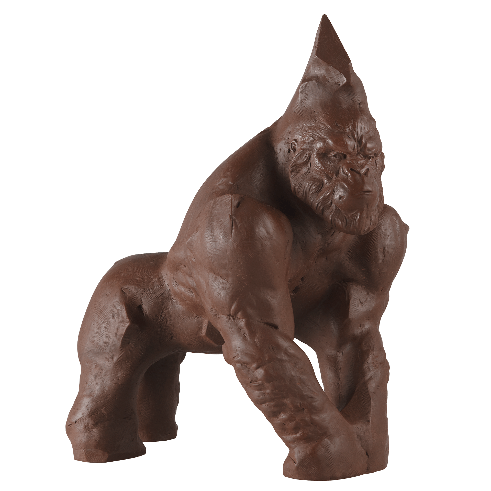 Einzelfigur Gorilla, Böttgersteinzeug, H 38 cm | Accessoires Meissen Böttgersteinzeug 000002-86225 - Meissen Weimar