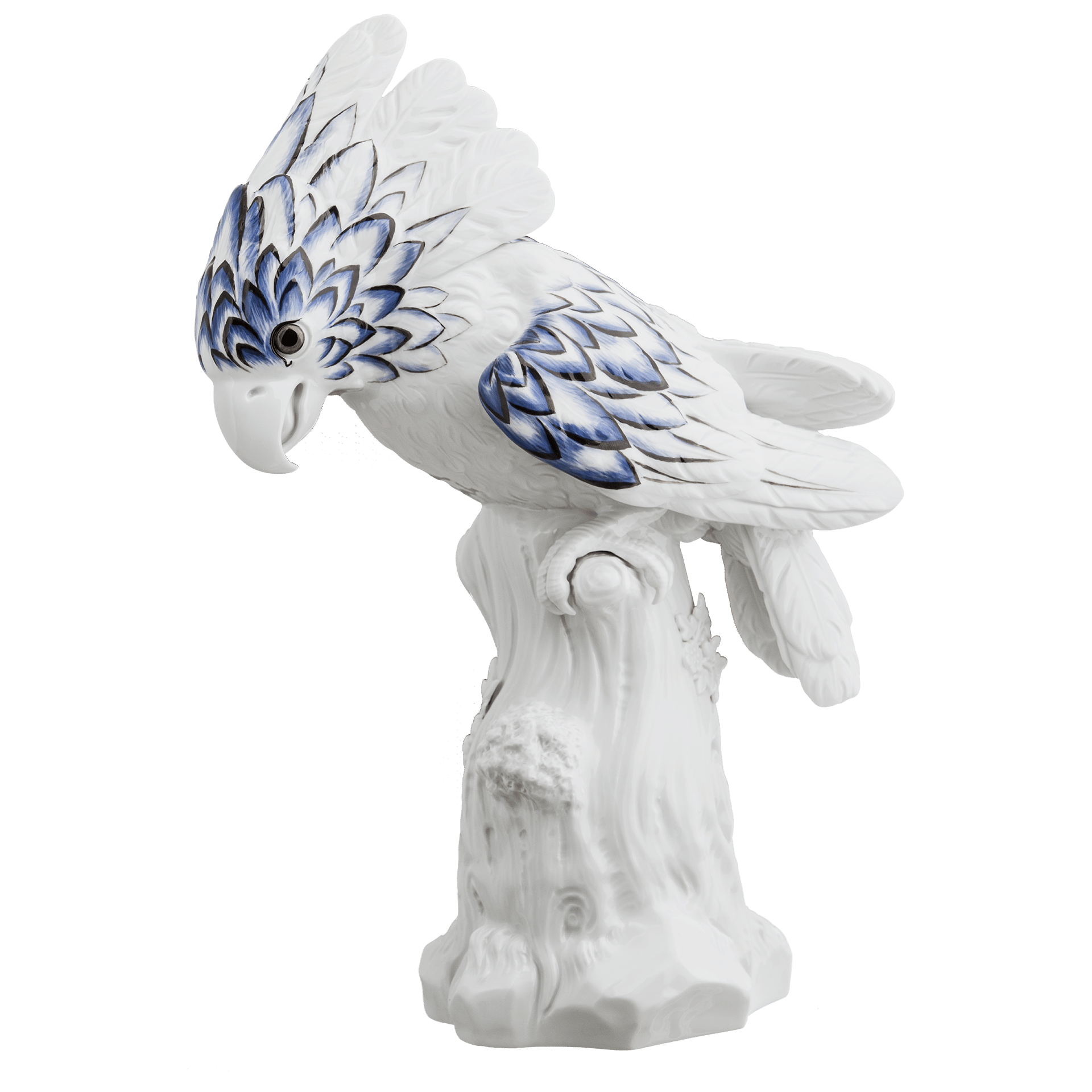Einzelfigur Kakadu, handbemalt, H 25 cm | Meissen Atelier - Edition 65o012-77034 - Meissen Weimar
