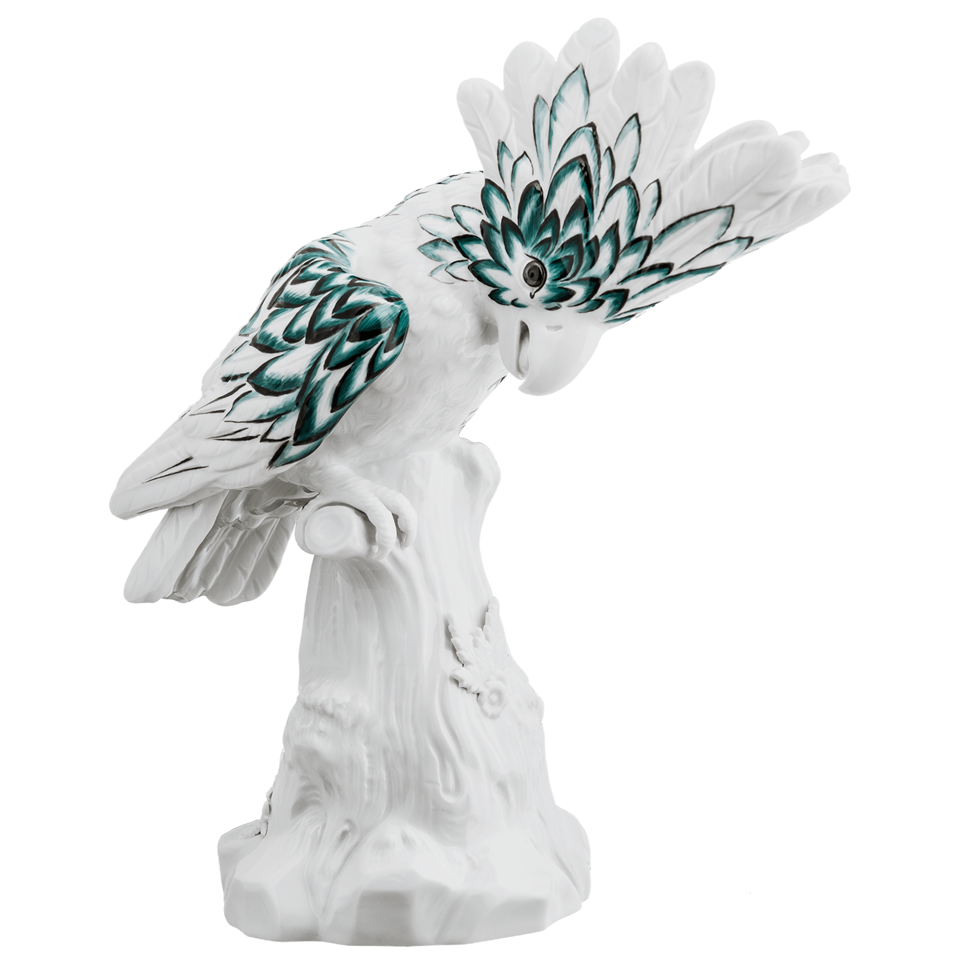 Einzelfigur Kakadu, handbemalt, H 25 cm | Meissen Limited Edition 65o012-77035 - Meissen Weimar