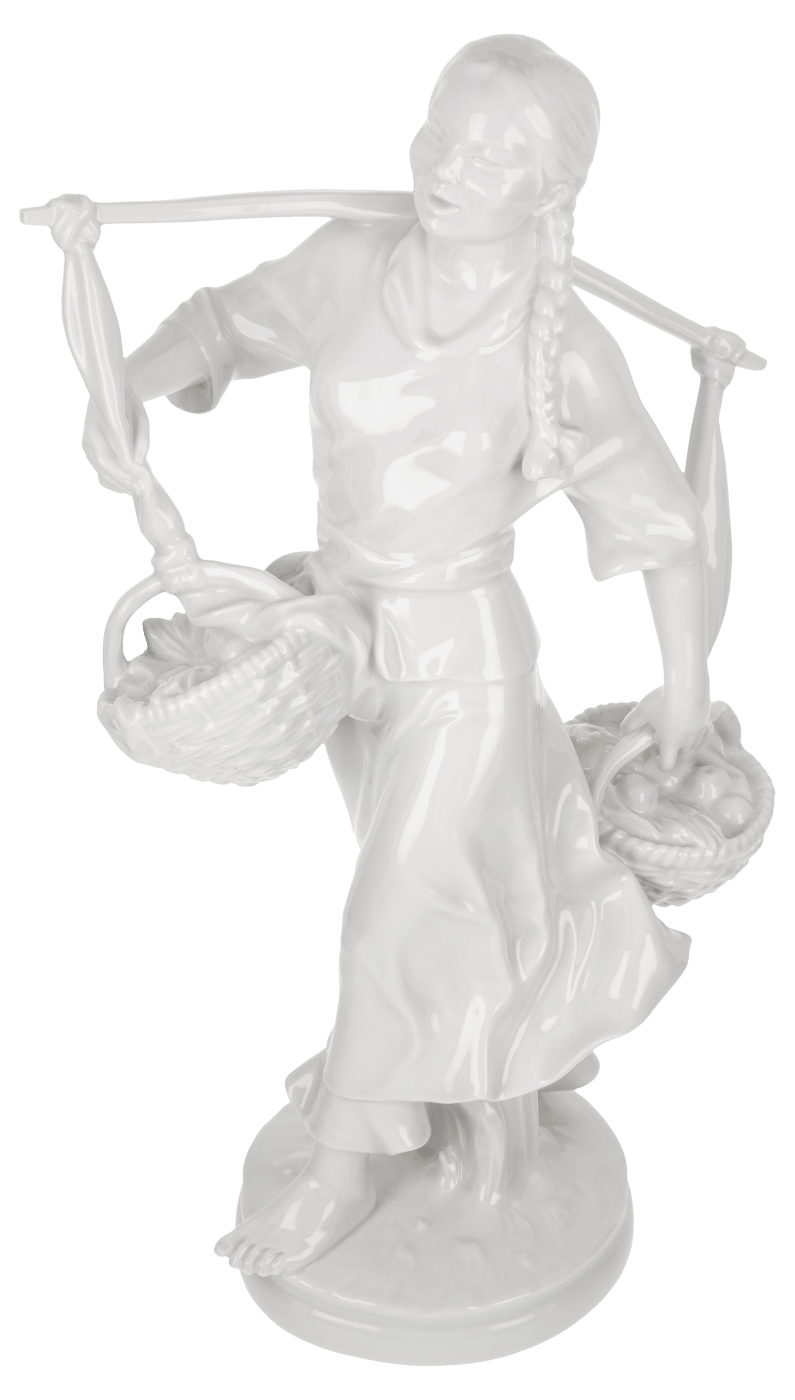 Einzelfigur Koreanerin Weiß H 30 cm | Meissen Figuren Individuell 000001 - 67078 - Meissen Weimar