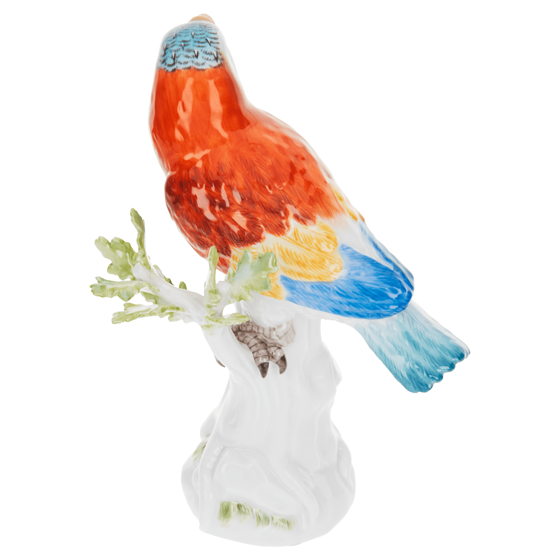 Einzelfigur Papagei, Bunt staffiert, H 16 cm | Meissen Figuren Individuell 900100-77298 - Meissen Weimar