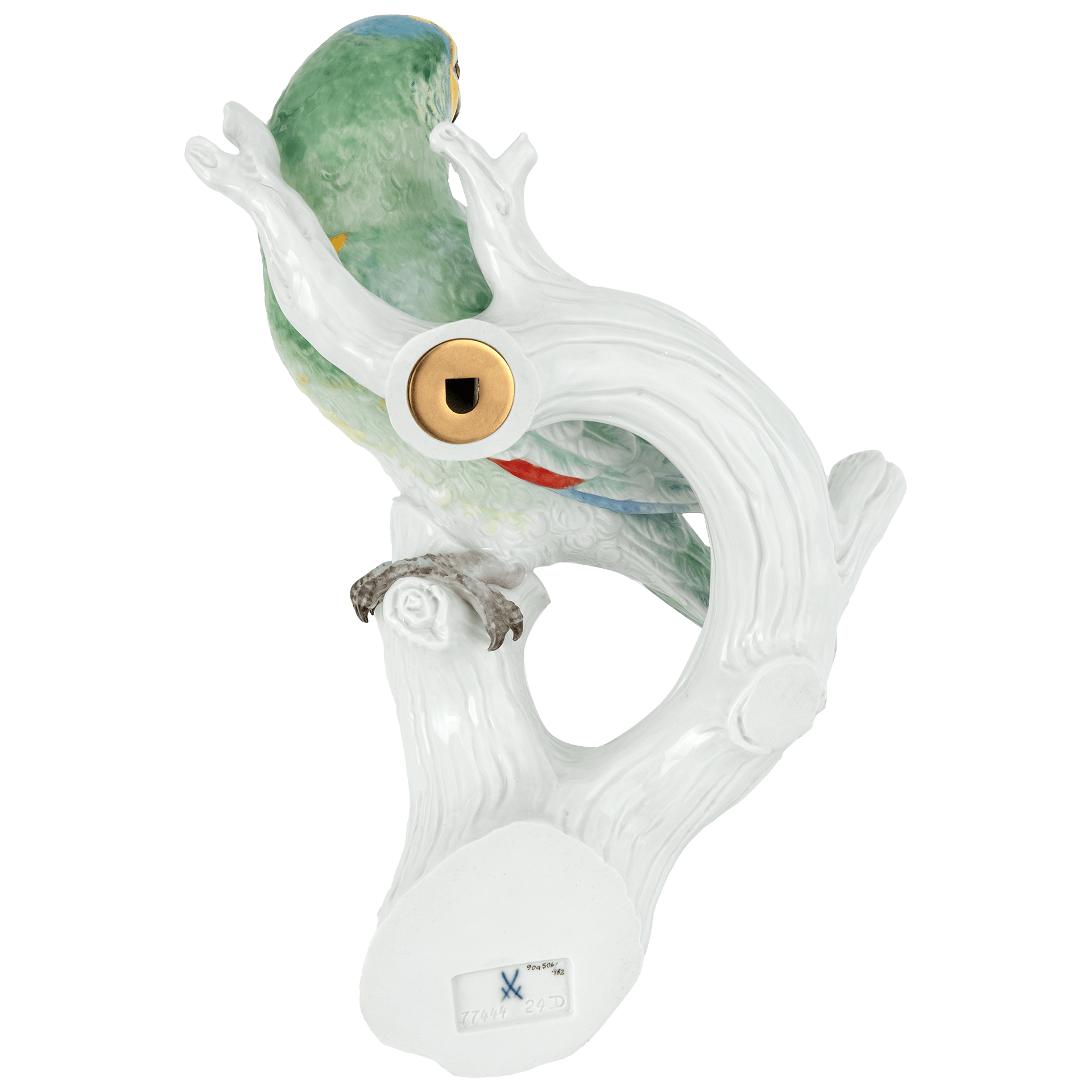 Einzelfigur Papagei rechts blickend Inglasur - und Aufglasurmalerei H 25 cm | Meissen Figuren Individuell 90a506-77m09 - Meissen Weimar