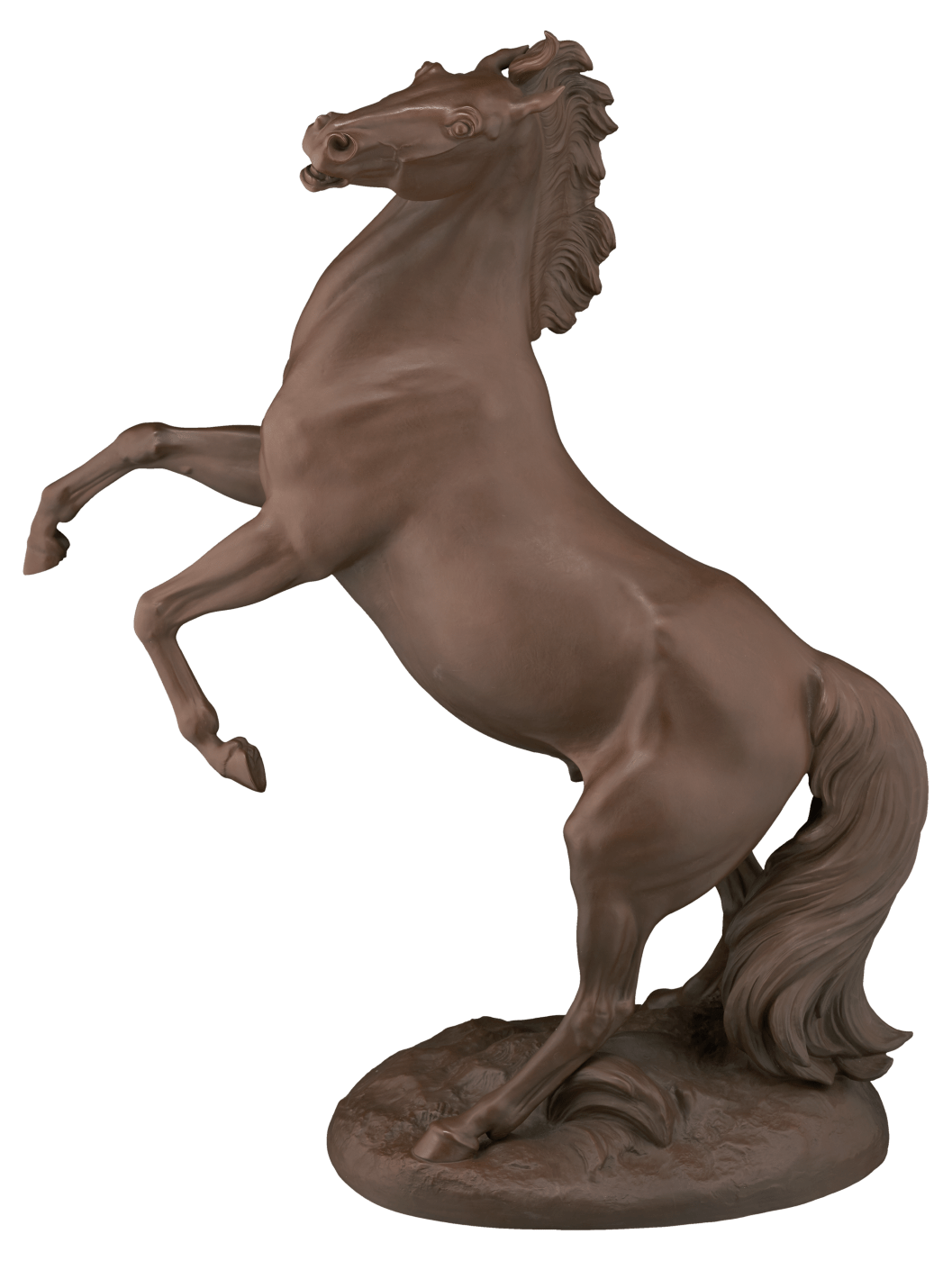 Einzelfigur Pferd Maestoso, Böttgersteinzeug, H 52 cm | Accessoires Meissen Böttgersteinzeug 000002 - 86124 - Meissen Weimar