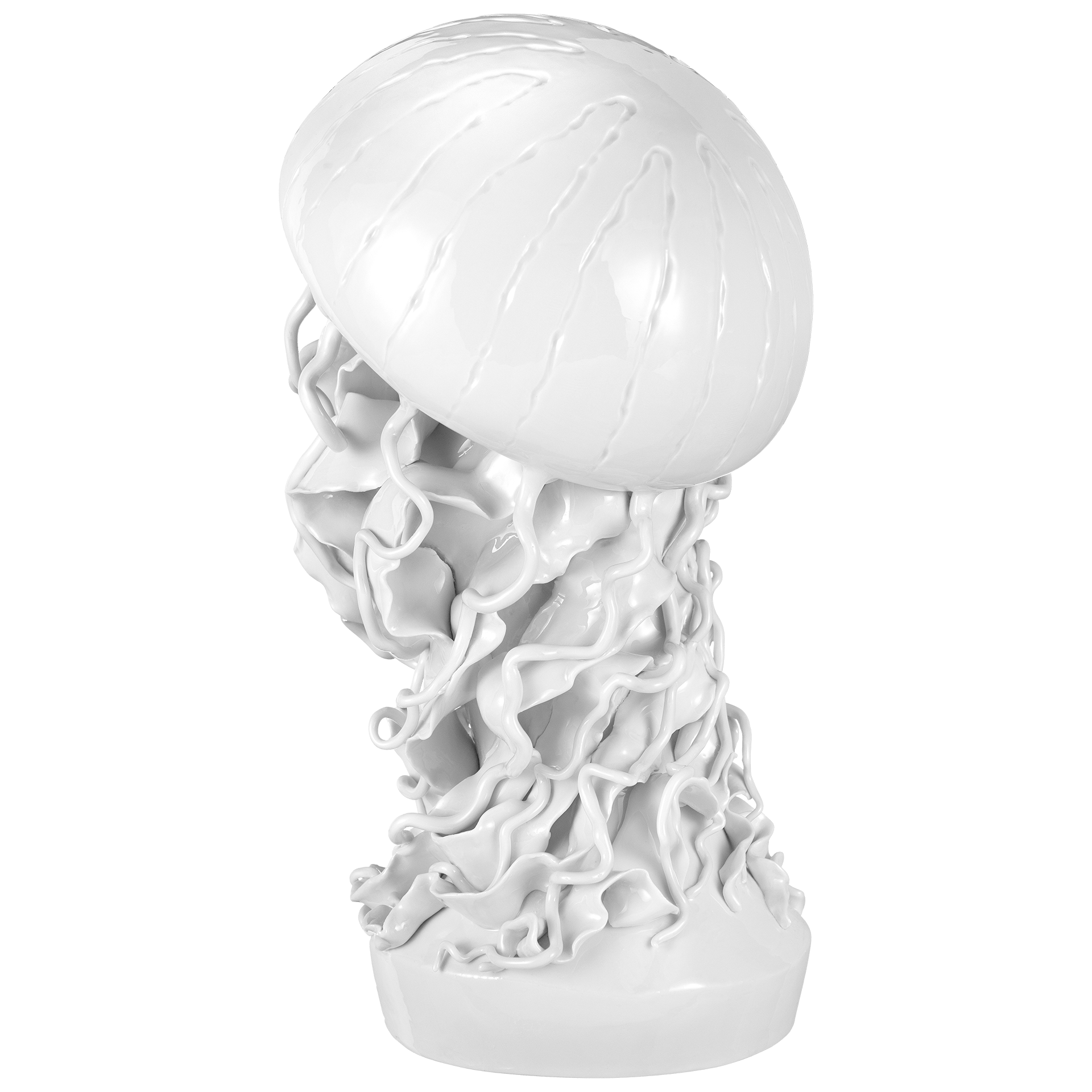 Einzelfigur Qualle, Weiß, H 34 cm | Meissen Figuren Individuell 000001 - 78035 - Meissen Weimar