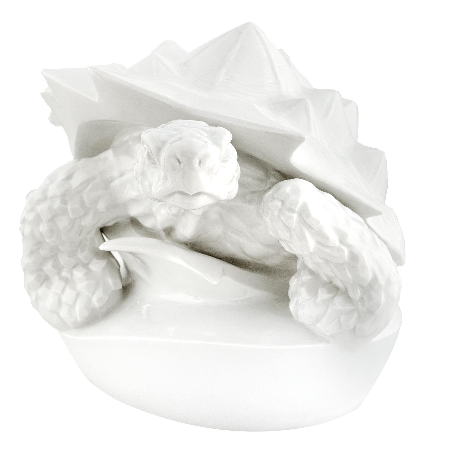 Einzelfigur Schildkröte Weiß H 24 cm | Meissen Figuren Individuell 000001-78034 - Meissen Weimar