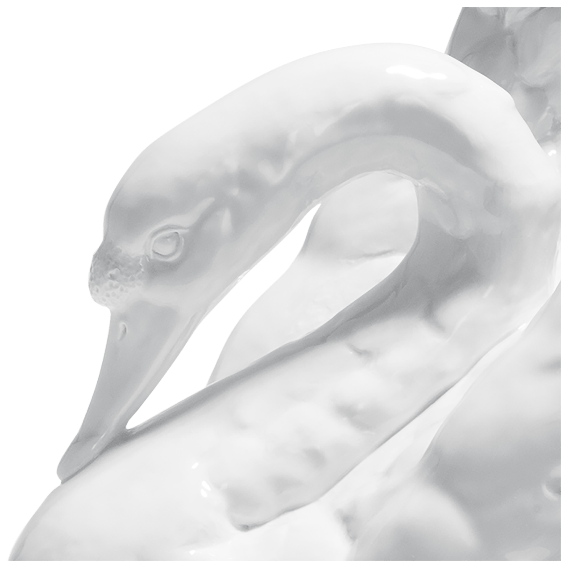Einzelfigur Schwan, Weiß, H 36 cm | Meissen Einzelplastik 000001 - 77437 - Meissen Weimar