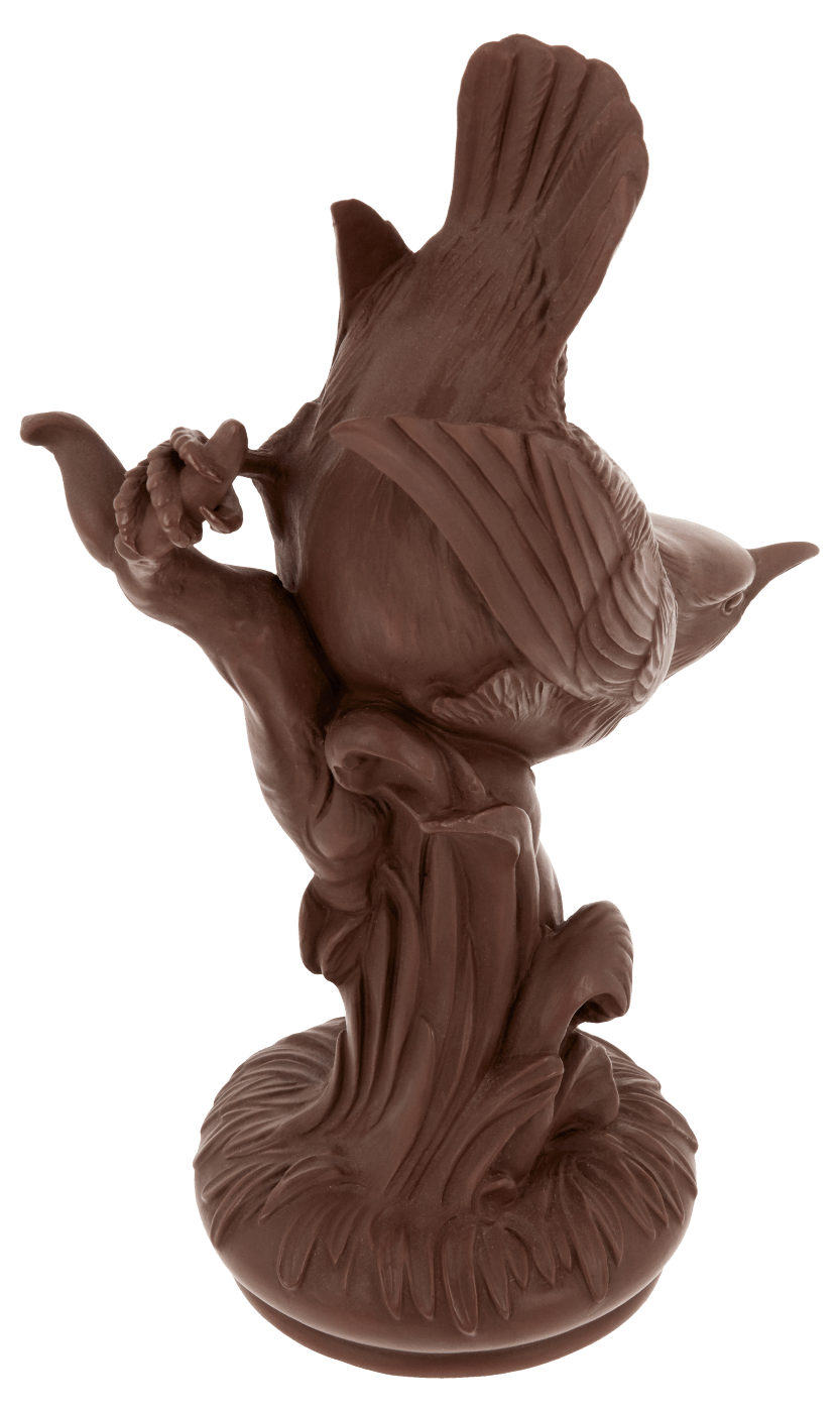 Einzelfigur Spechtmeise, Böttgersteinzeug, H 20 cm | Meissen Böttgersteinzeug 000002 - 86510 - Meissen Weimar