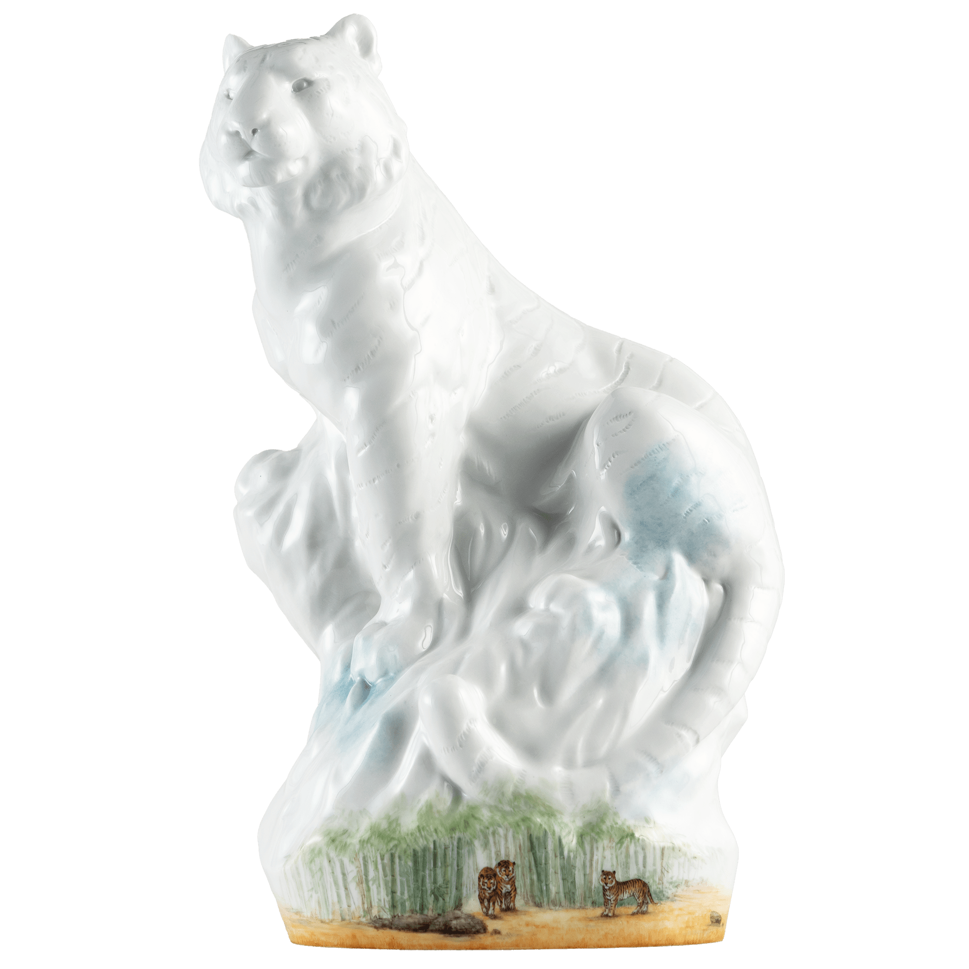 Einzelfigur Tiger, Savanne, H 33 cm | Meissen Figuren Individuell 90a446-78046 - Meissen Weimar