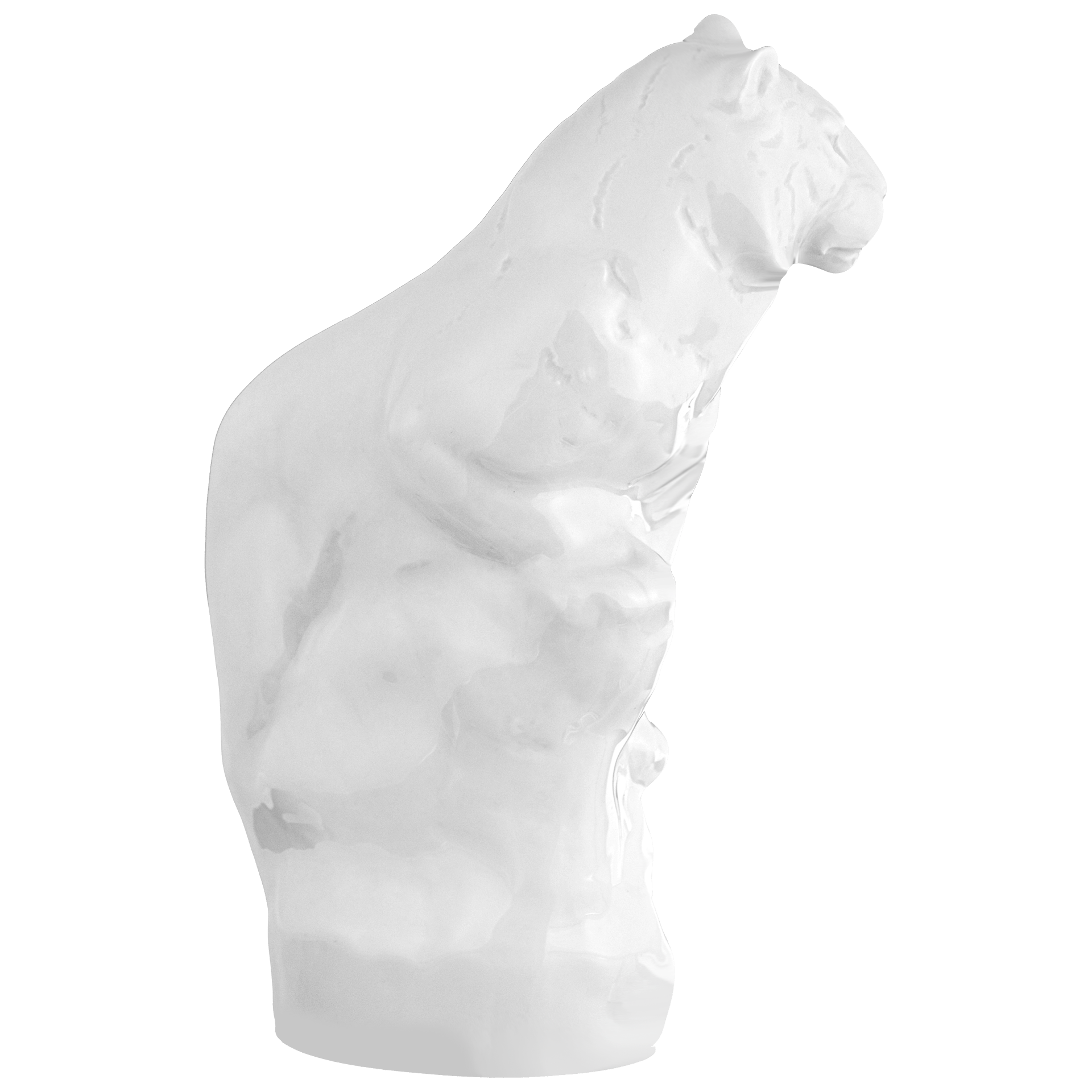 Einzelfigur Tiger Weiß H 17 cm | Meissen Figuren Individuell 000001 - 78039 - Meissen Weimar