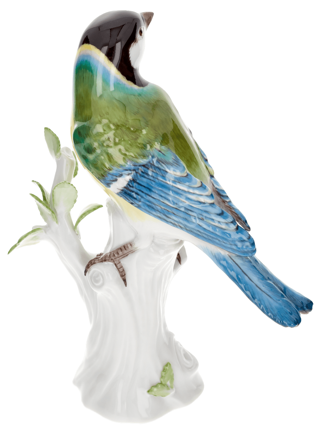Einzelfigur Vogel Kohlmeise, Bunt staffiert, H 14 cm | Meissen Figuren Individuell 900100 - 77152 - Meissen Weimar