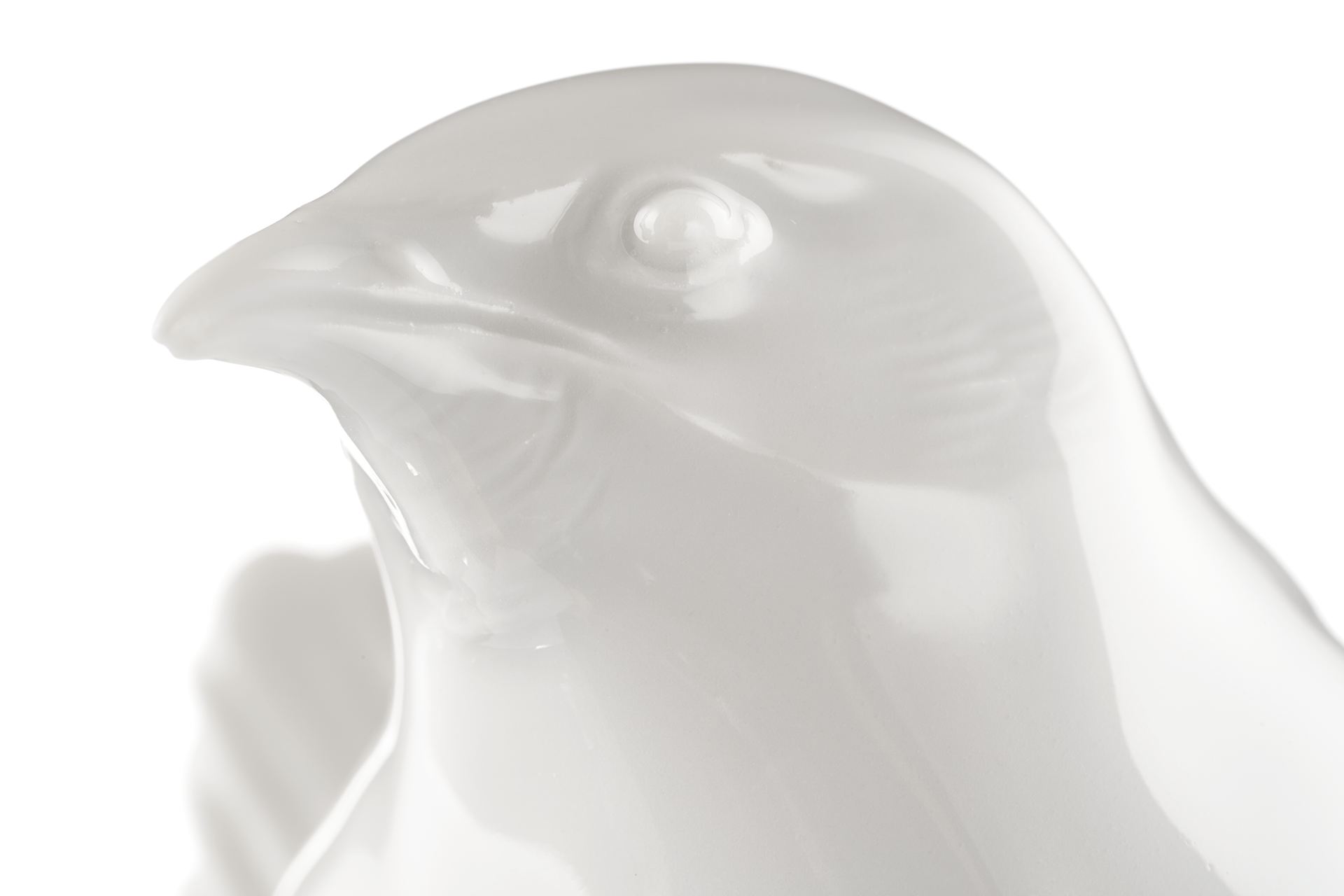 Einzelfigur Zaunkönig, Weiß, H 11 cm | Meissen Figuren - Edition Tierkinder 000001 - 77318 - Meissen Weimar