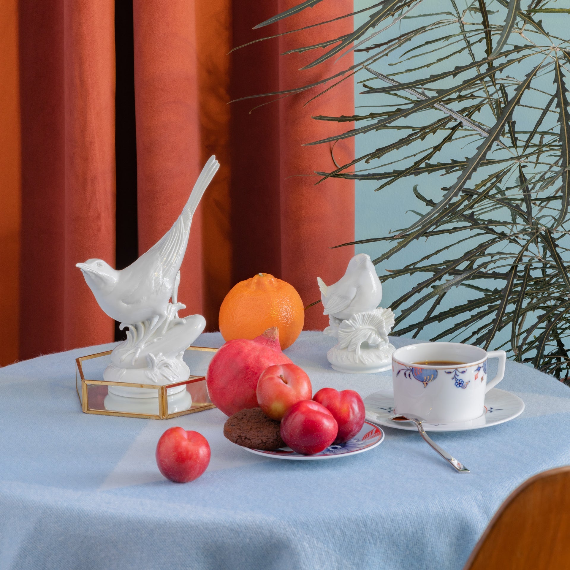 Einzelfigur Zaunkönig, Weiß, H 11 cm | Meissen Figuren - Edition Tierkinder 000001 - 77318 - Meissen Weimar