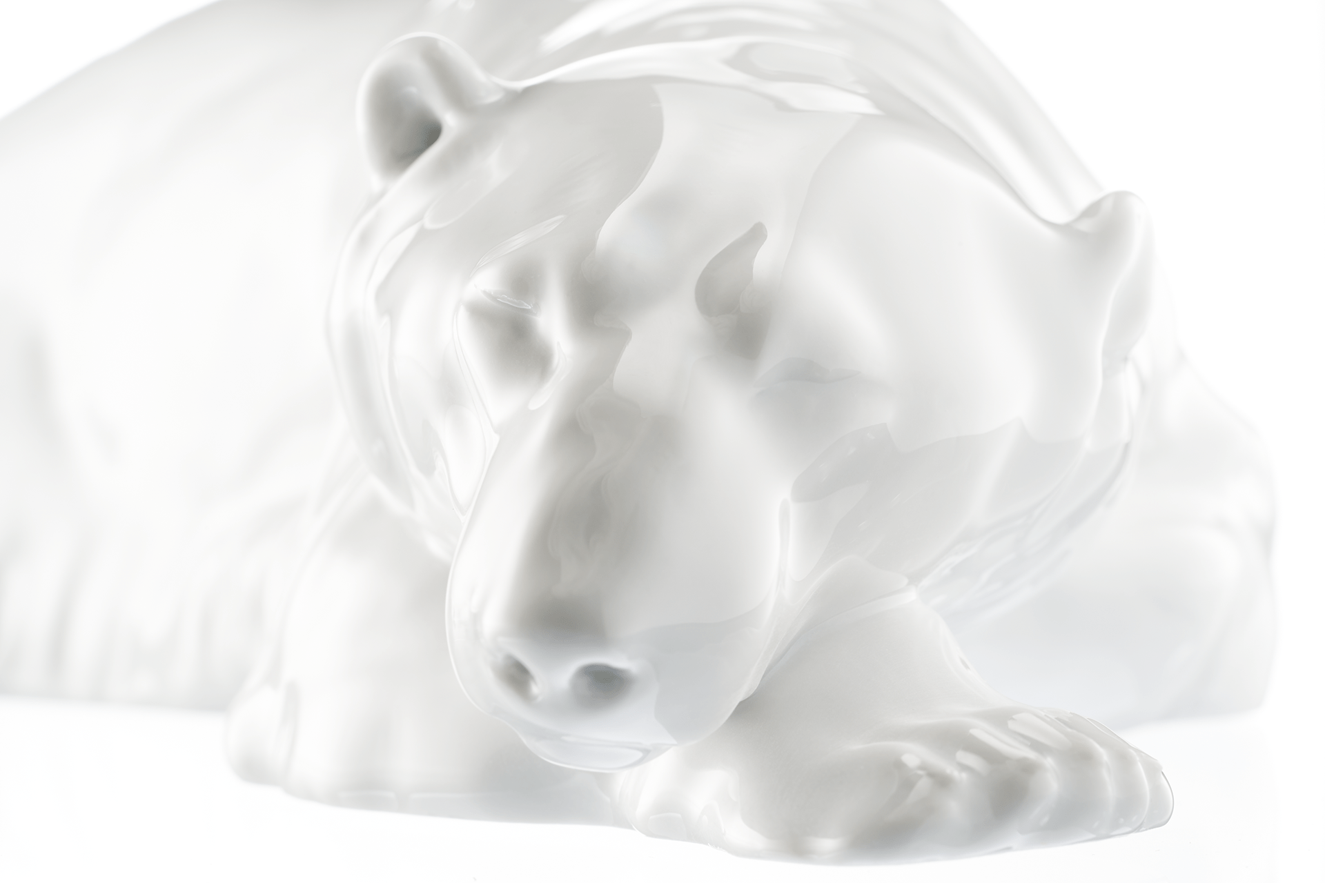 Eisbär, Weiß, L 26 cm | Meissen Einzelplastik 000001 - 78783 - Meissen Weimar