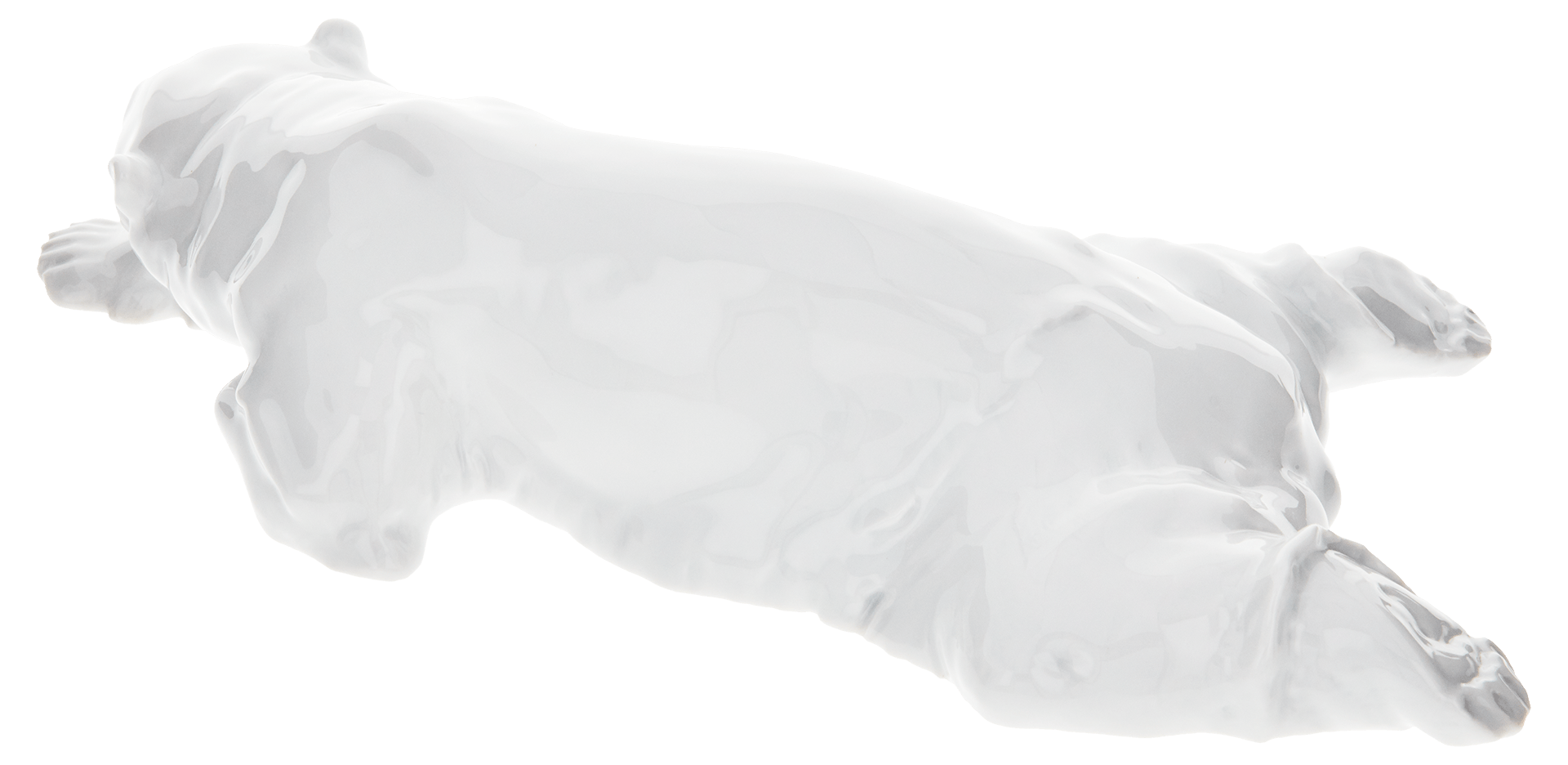 Eisbär, Weiß, L 26 cm | Meissen Einzelplastik 000001 - 78783 - Meissen Weimar