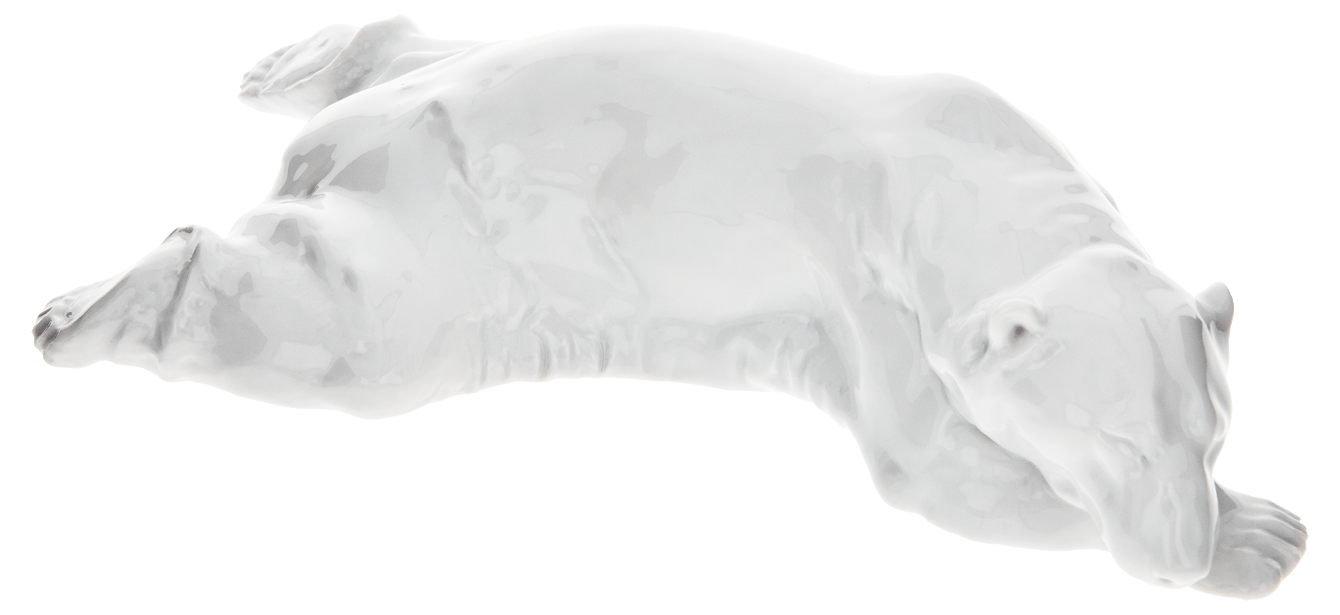 Eisbär, Weiß, L 26 cm | Meissen Einzelplastik 000001 - 78783 - Meissen Weimar