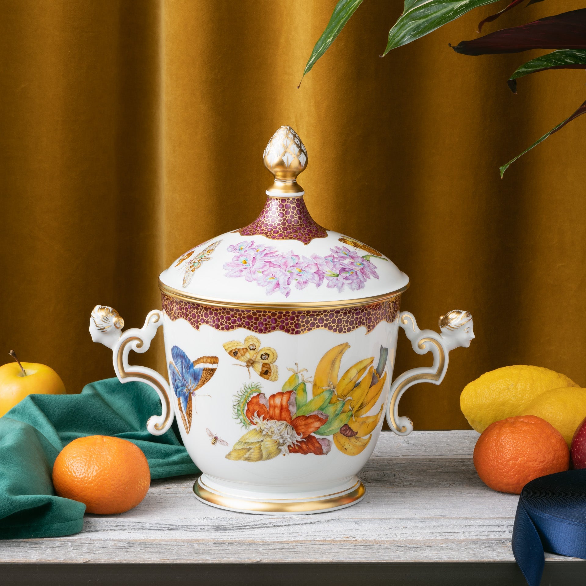 Eistopf Exotik, H 29,5 cm | Meissen Limitierte Meisterwerke 208984 - 52190 - Meissen Weimar