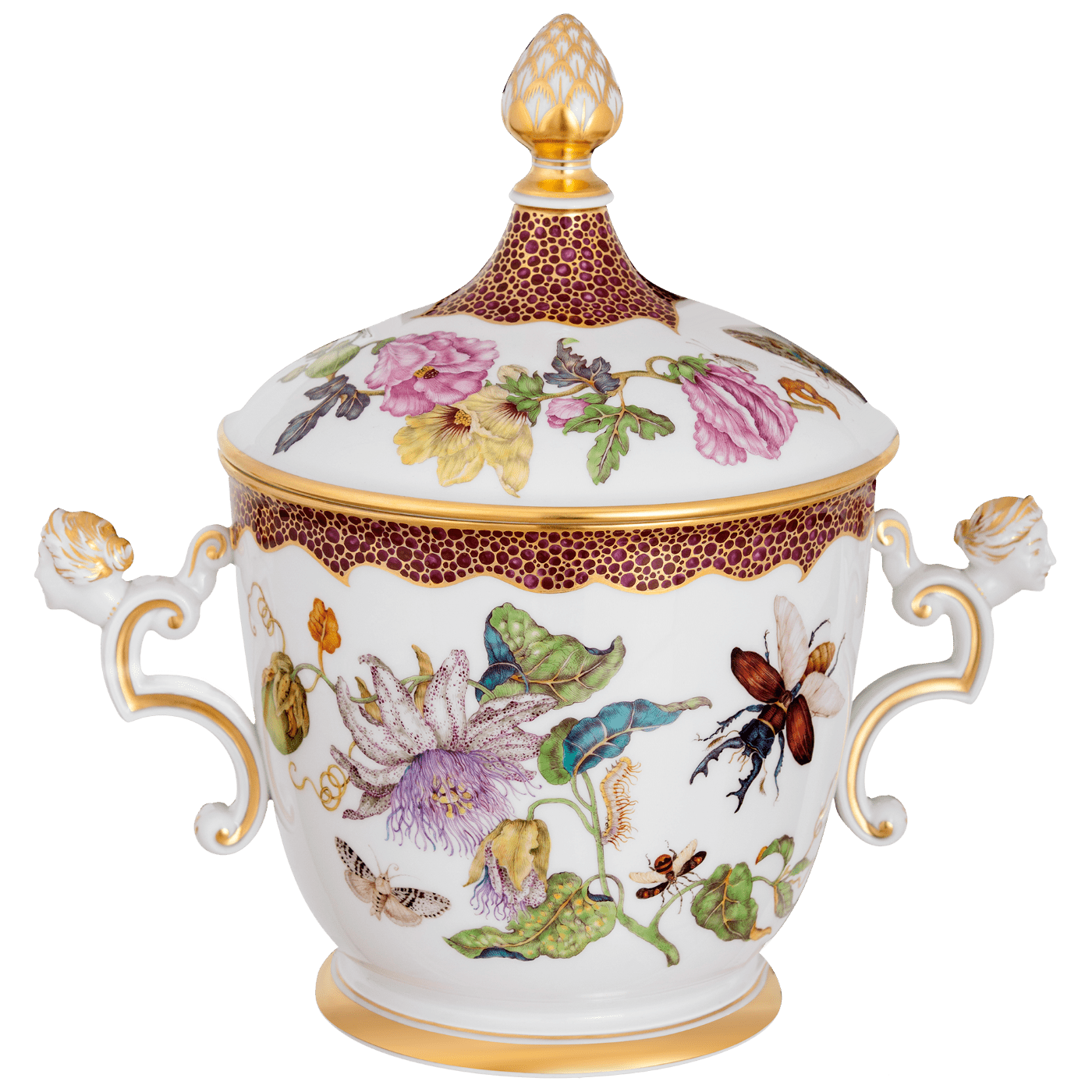 Eistopf Exotik, H 29,5 cm | Meissen Limitierte Meisterwerke 208984 - 52190 - Meissen Weimar