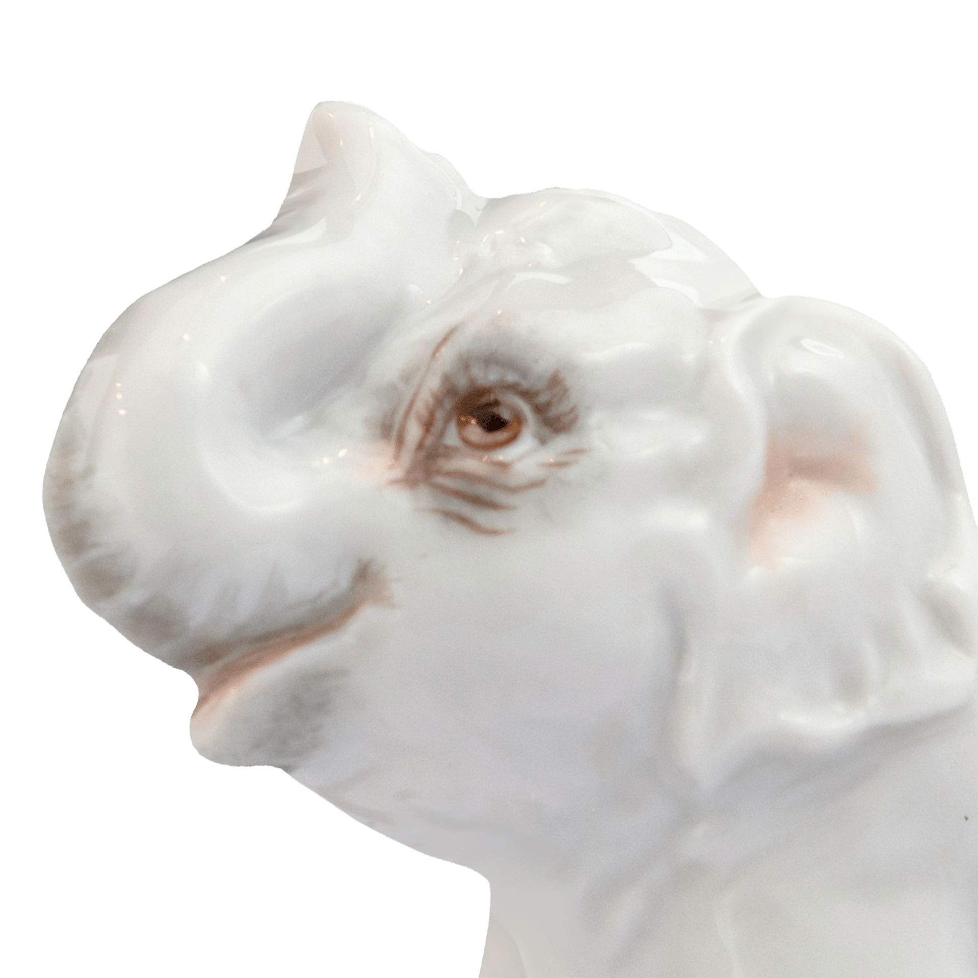 Elefant, Bunt staffiert, leicht, H 5,5 cm | Meissen Figuren - Edition Tierkinder 900600 - 78050 - Meissen Weimar
