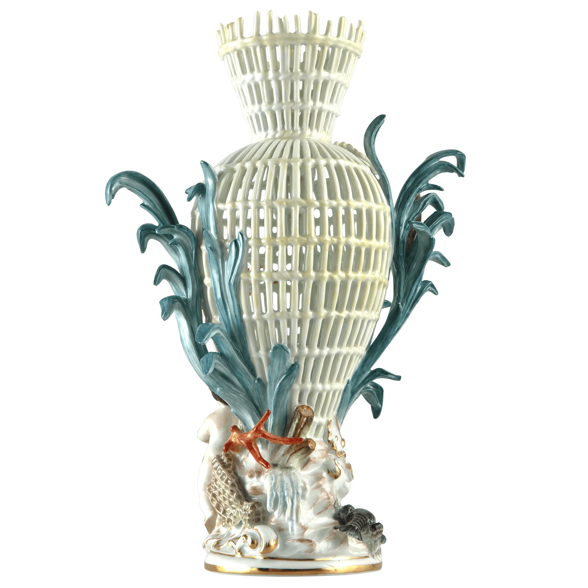 Elementevase Wasser, Lim. 15, H 32 cm | Meissen Limitierte Meisterwerke 900384-81699 - Meissen Weimar