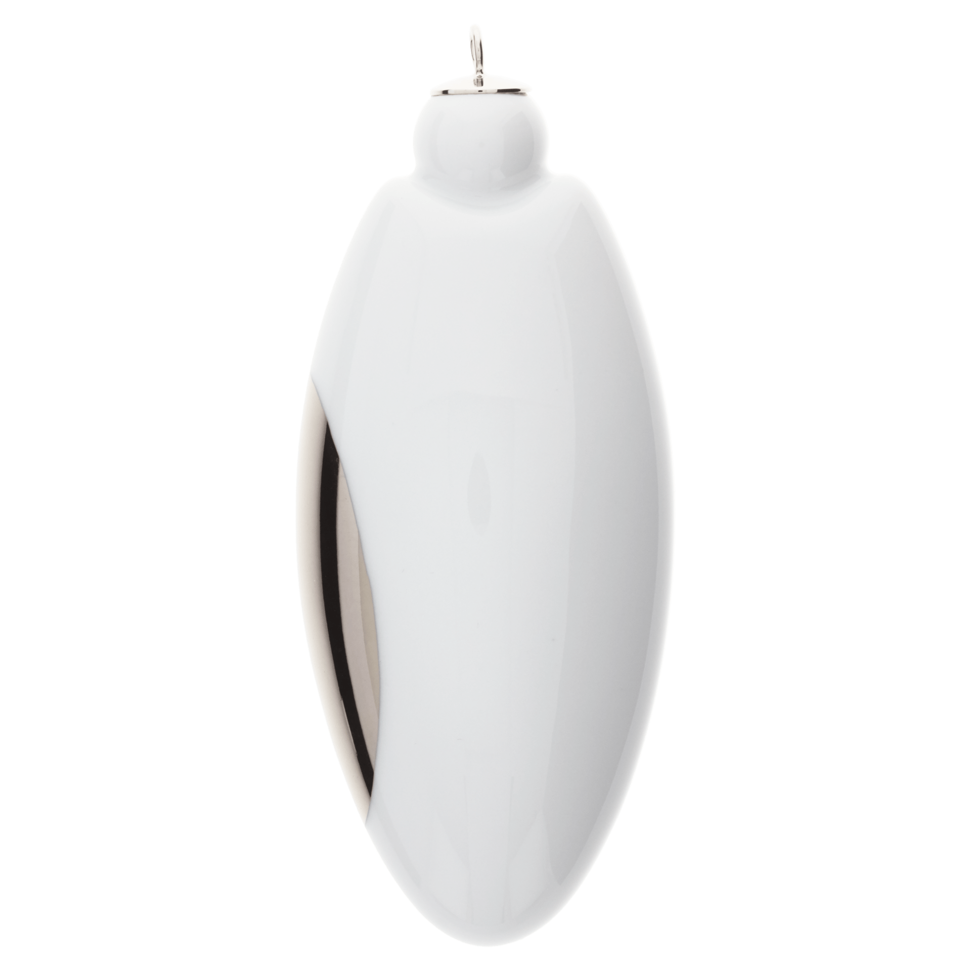 Ellipse, Platinpunkt, H 9,5 cm | Meissen Zweigschmuck Weihnachtskollektion 99A534 - 55M64 - Meissen Weimar