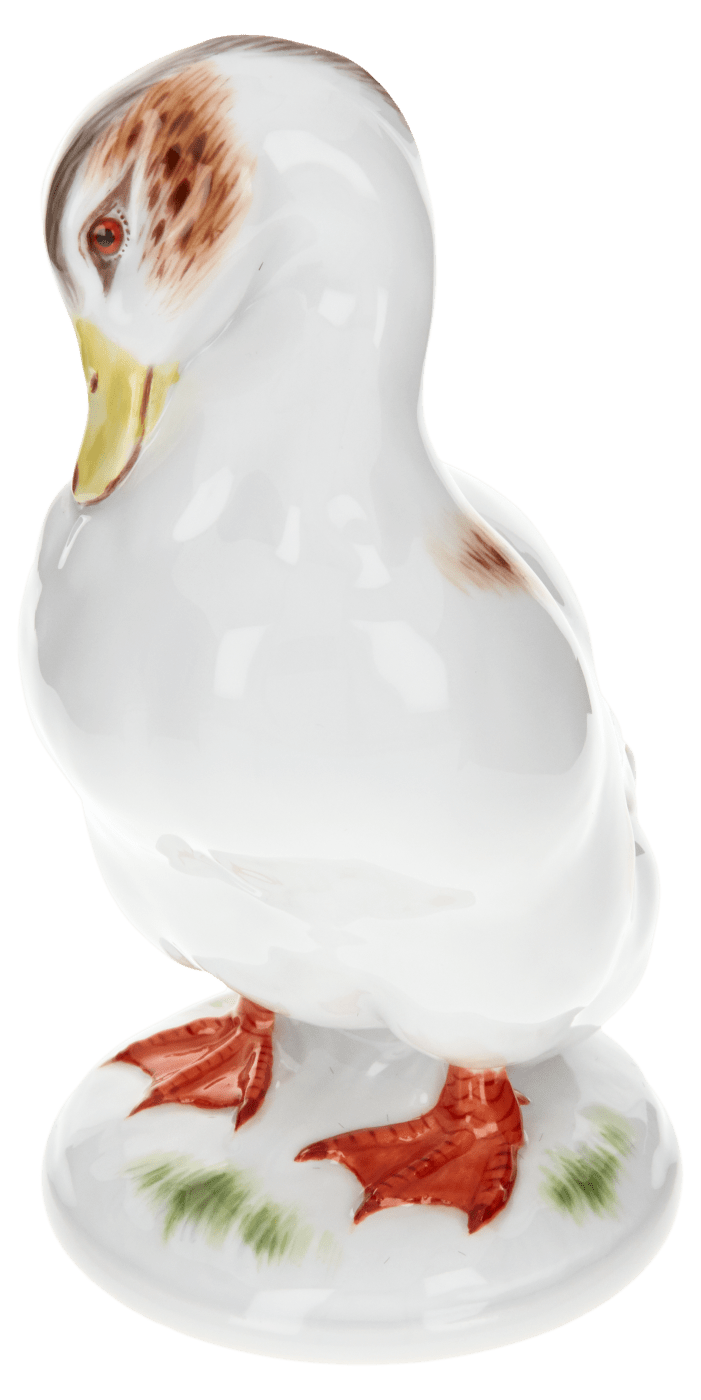 Ente, Bunt staffiert, H 14,5 cm | Meissen Einzelplastik 900100 - 77332 - Meissen Weimar