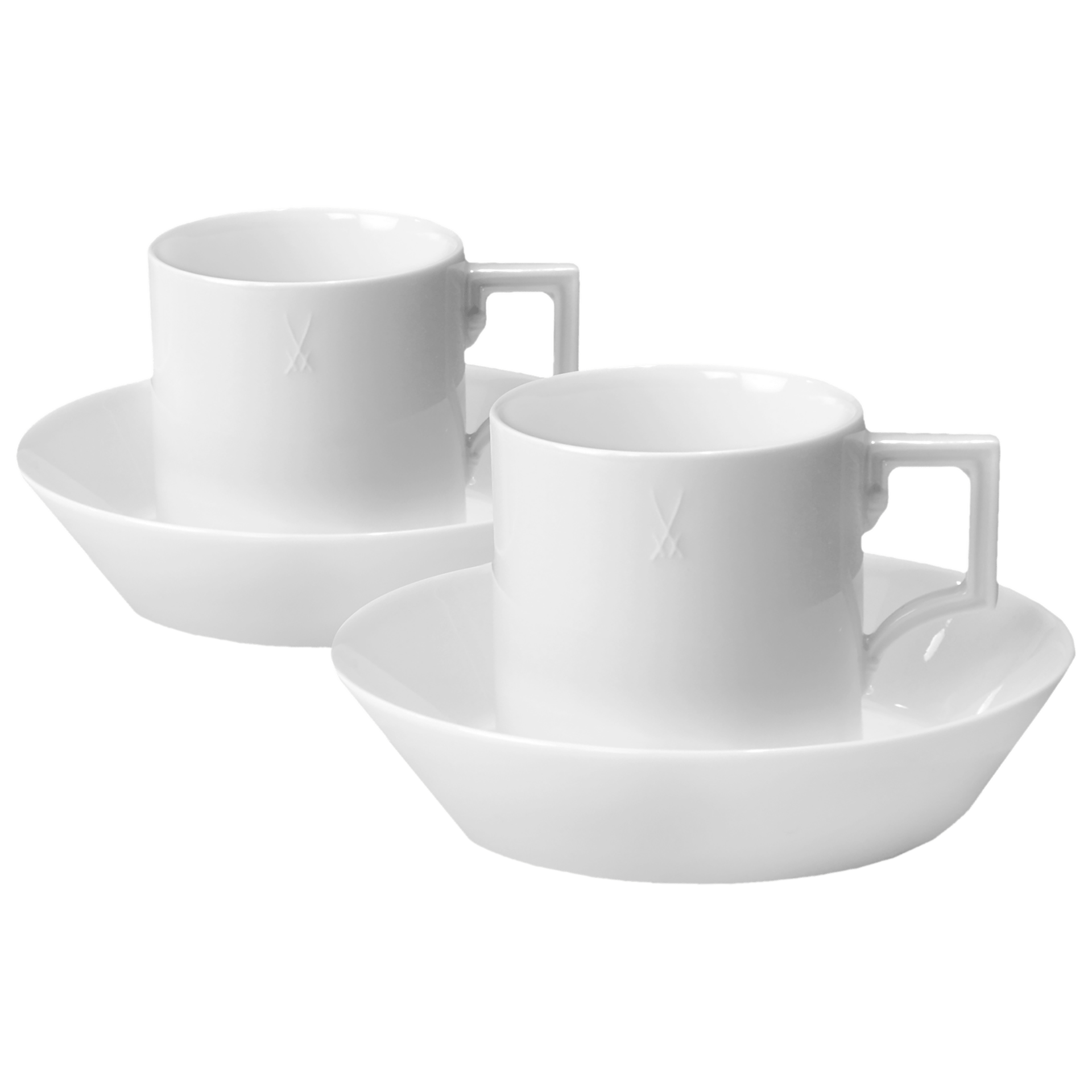 Espresso - Set, 4 - tlg, Espresso dell'Arte, Weiß, 0,05 l | Meissen Geschenk - Set Berlin 000001 - A0007 - Meissen Weimar