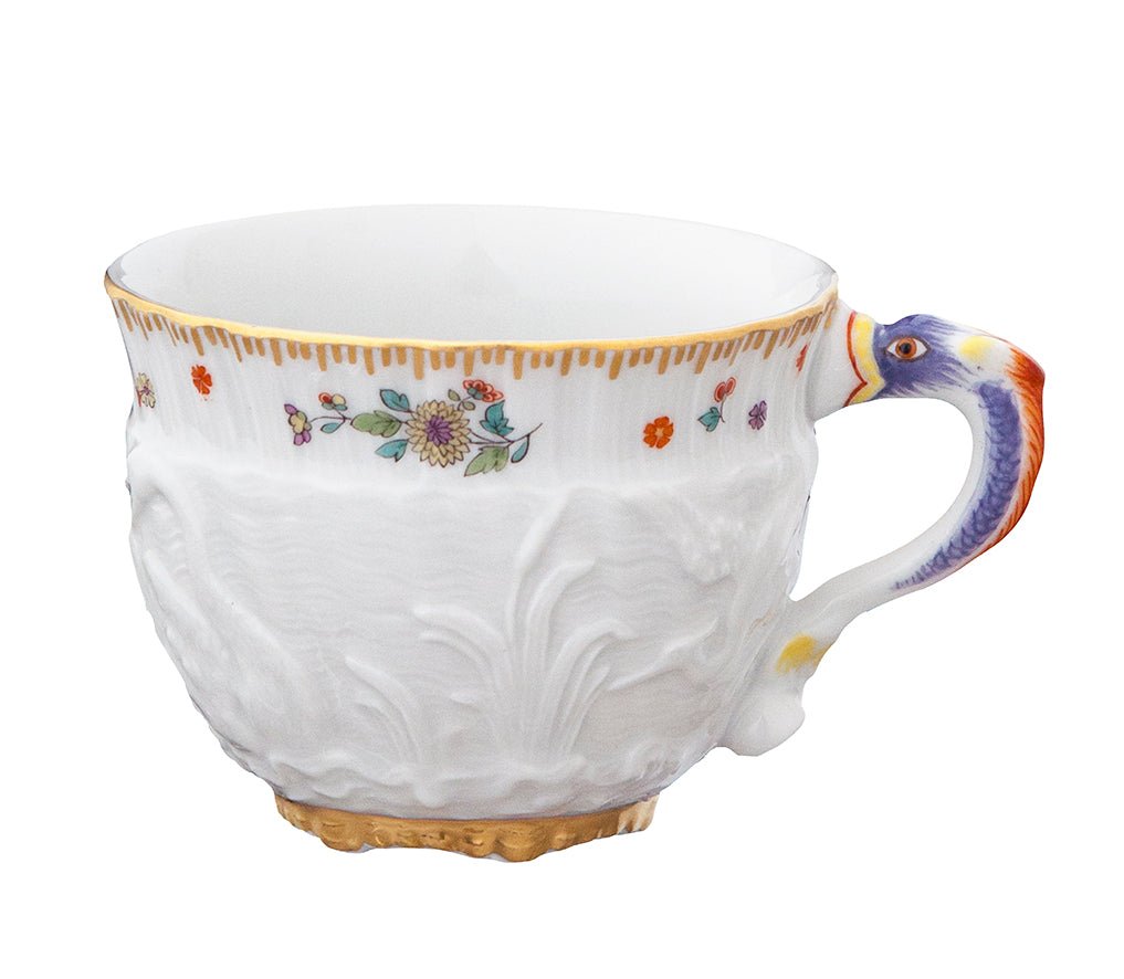 Espressoobertasse, Indische Blumenzweige, gestreute Blümchen, Goldkante, Goldrand, 0,1 l | Meissen Schwanendessin 397152 - 05570 - Meissen Weimar