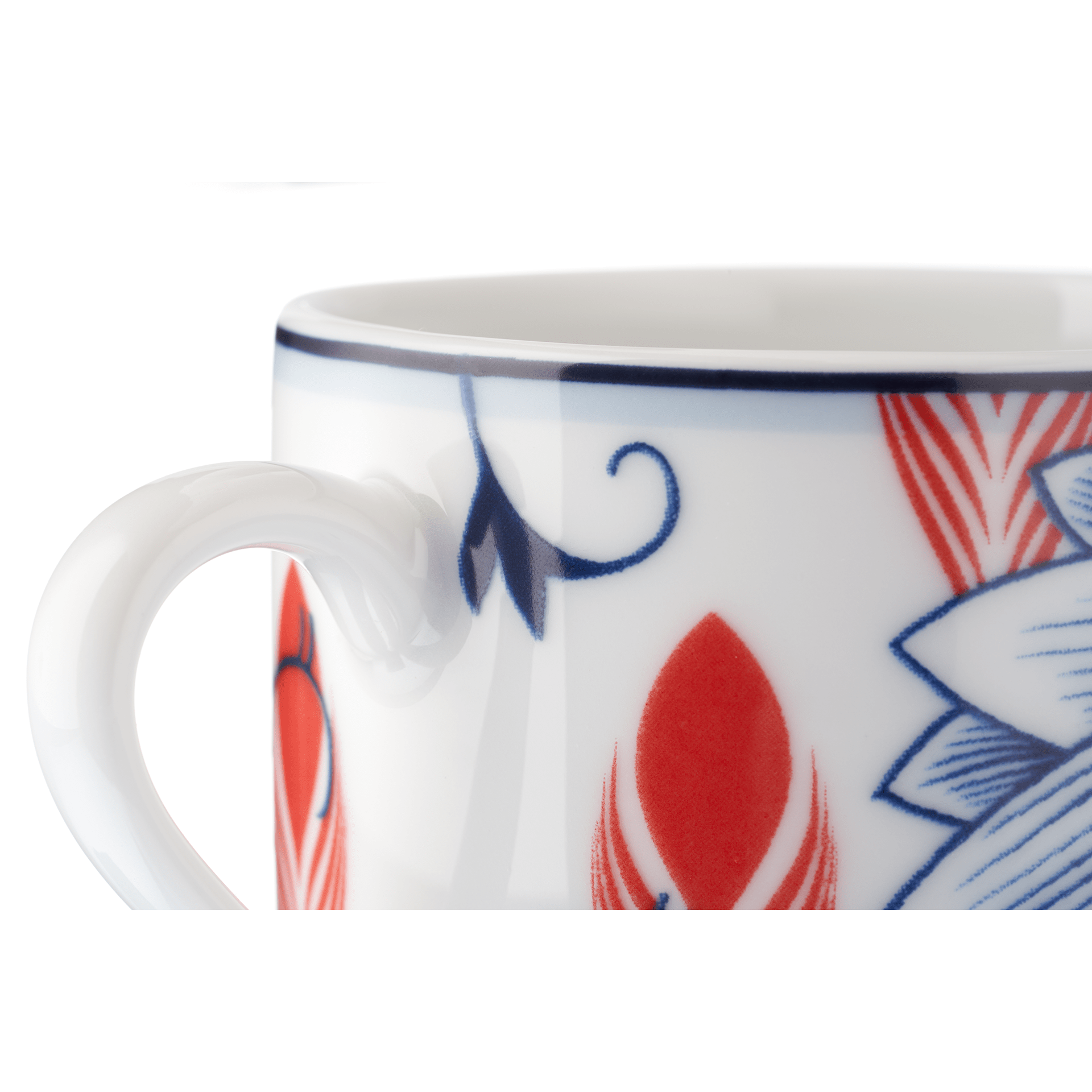 Espressotasse, "Bloomy Feathers", 0,05 l | Meissen Collage 79A546 - 36579 - Meissen Weimar