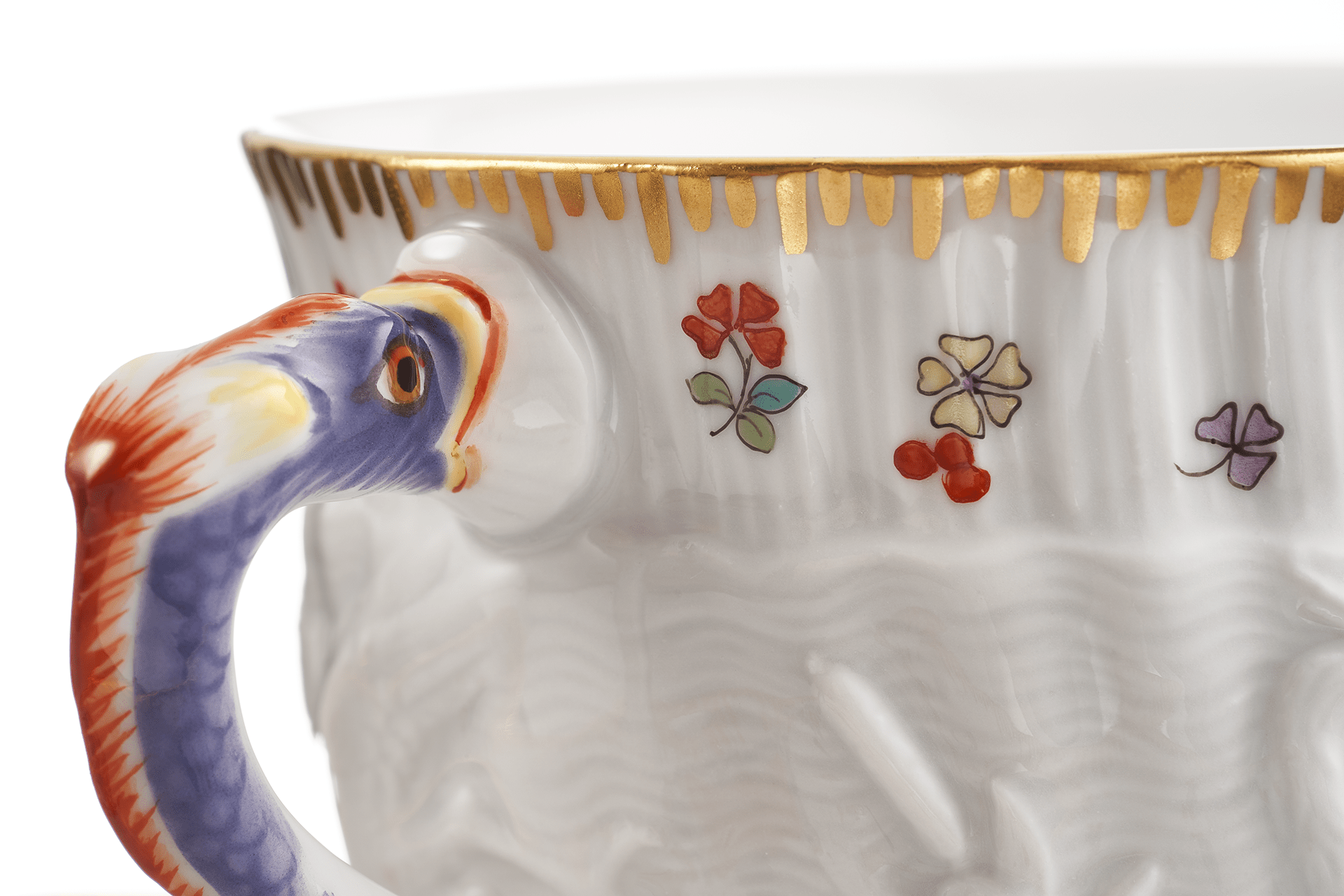 Espressotasse, Indische Blumenzweige, gestreute Blümchen, Goldkante, Goldrand, V 0,1 l | Meissen Schwanendessin 397152 - 05580 - Meissen Weimar