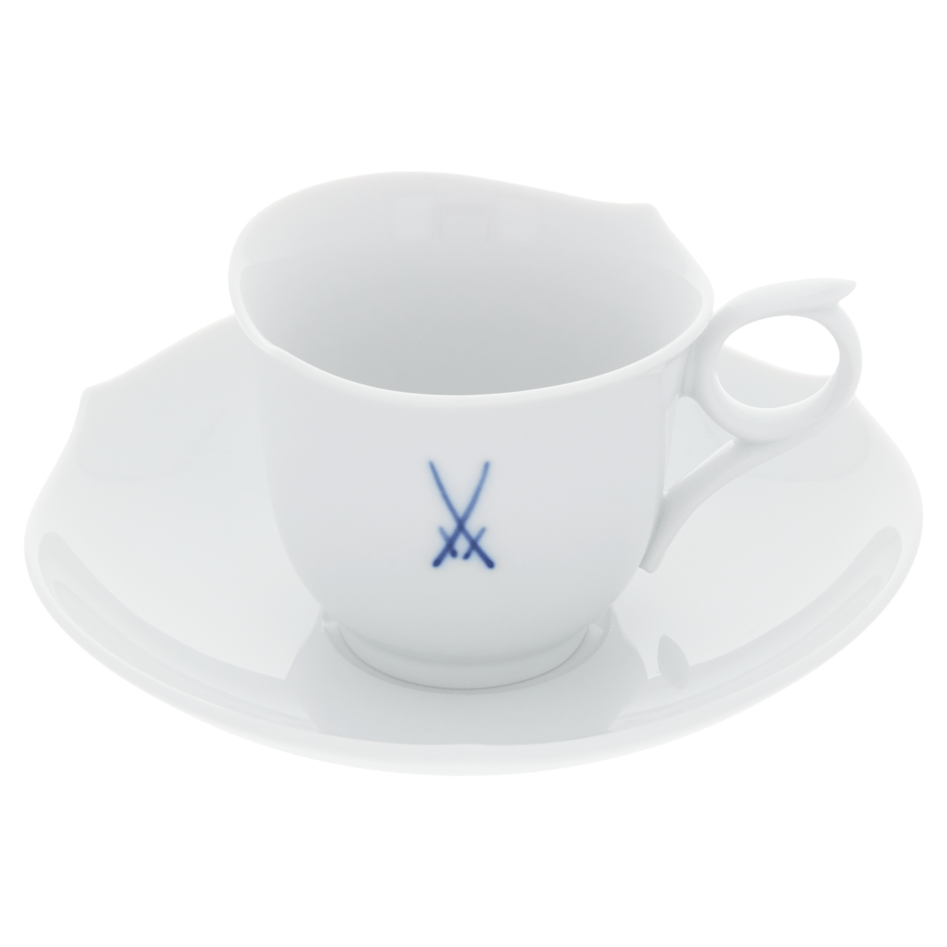 Espressotasse, Markenzeichen Meissen, kobaltblau, V 0,05 l | Meissen Wellenspiel Pur 825001 - 28579 - Meissen Weimar
