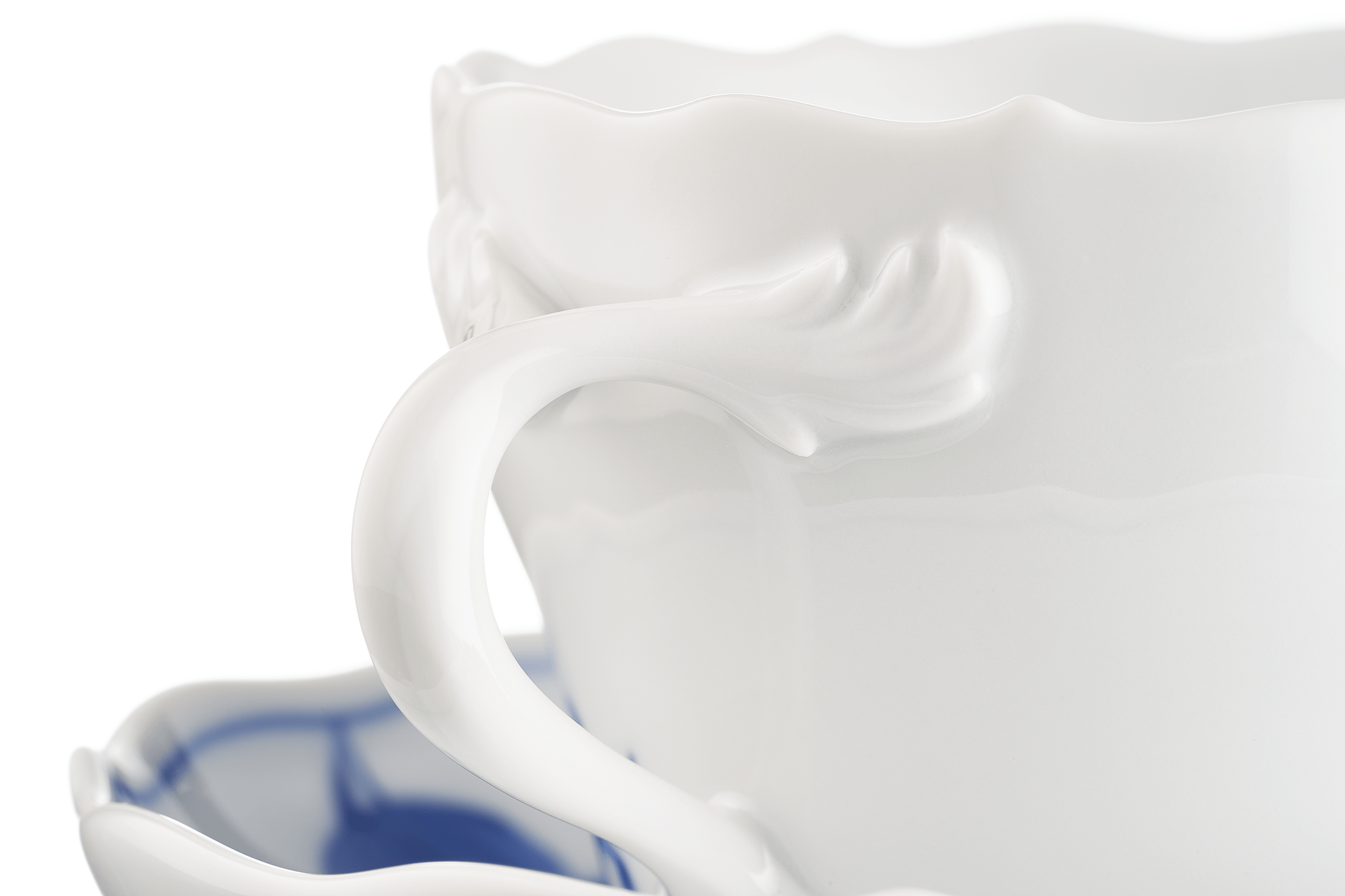 Espressotasse mit Untertasse, Zwiebelmuster Style, H 7 cm, V 0,1 l | Meissen Neuer Ausschnitt 801001 - 00580 - Meissen Weimar