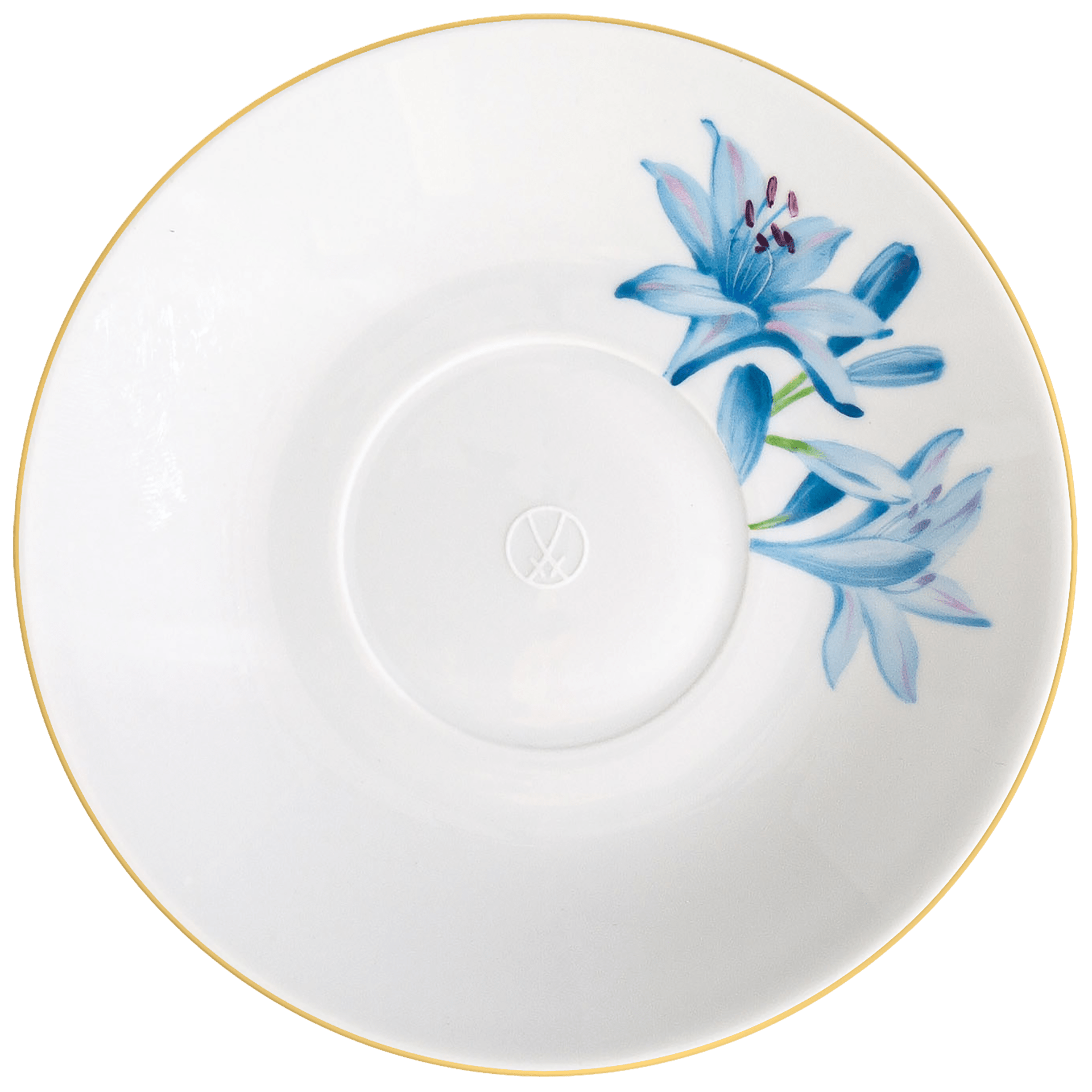 Espressotasse Schmucklilie Goldrand, H 6,5 cm | Meissen Cosmopolitan 61b165 - 37579 - Meissen Weimar