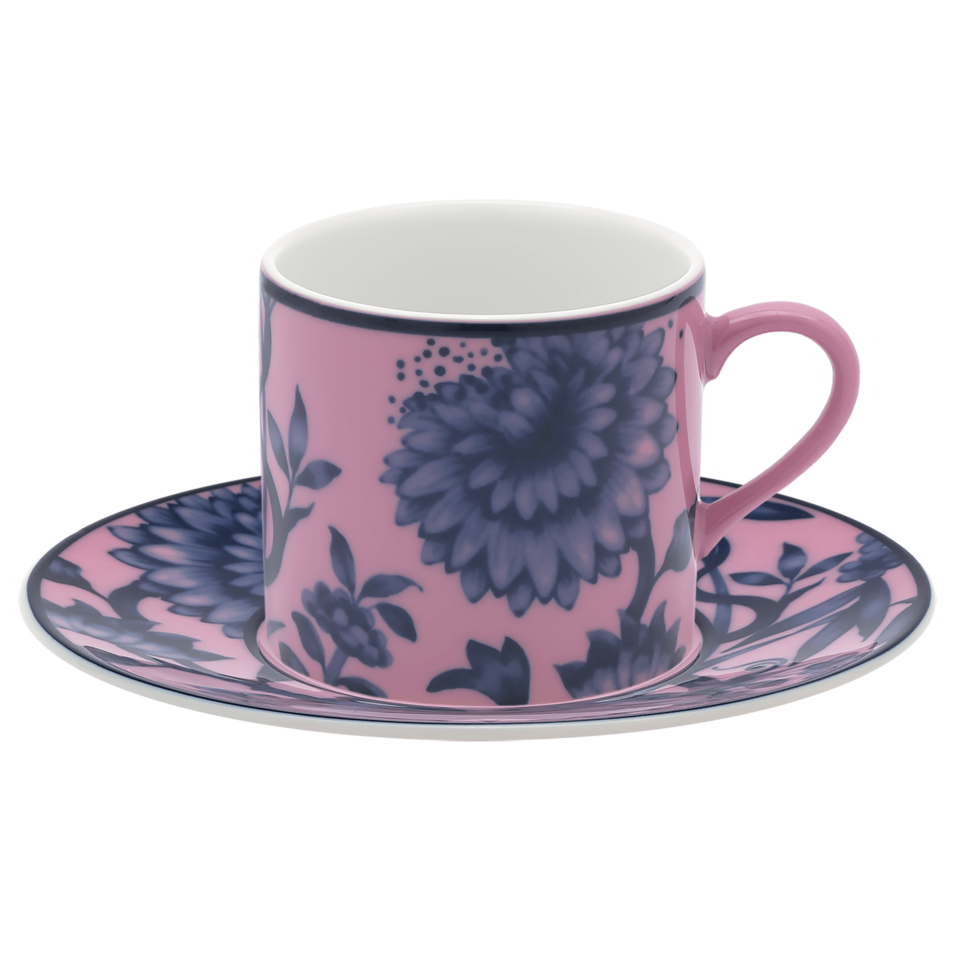 Espressotasse und Untertasse, rosa, H 7 cm | Meissen No.41 Collage 79b570-36579 - Meissen Weimar
