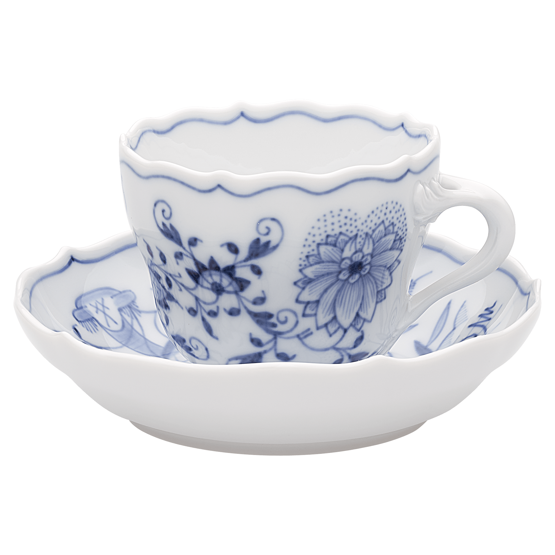 Espressotasse, 'Zwiebelmuster' kobaltblau, V 0,1 l | Meissen Neuer Ausschnitt 800101 - 00580 - Meissen Weimar