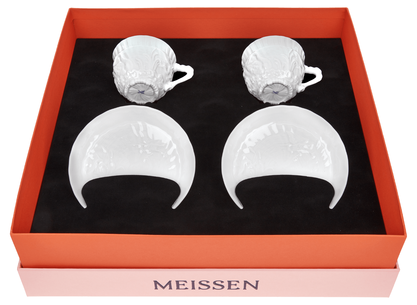 Espressotassen - Set, Weiß, 4 - tlg. | Meissen Schwanendessin 000001 - c0509 - Meissen Weimar