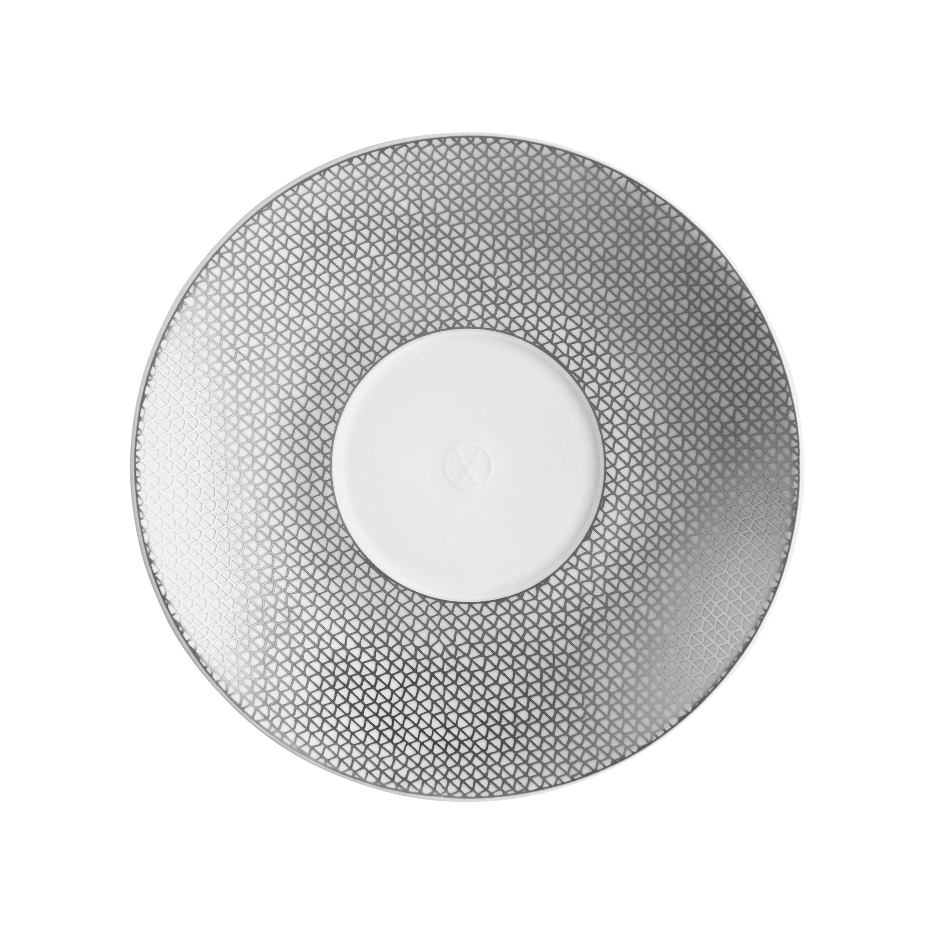 Espressountertasse, Mesh, platin, Ø 12,5 cm | Meissen Cosmopolitan 79A265 - 37559 - Meissen Weimar