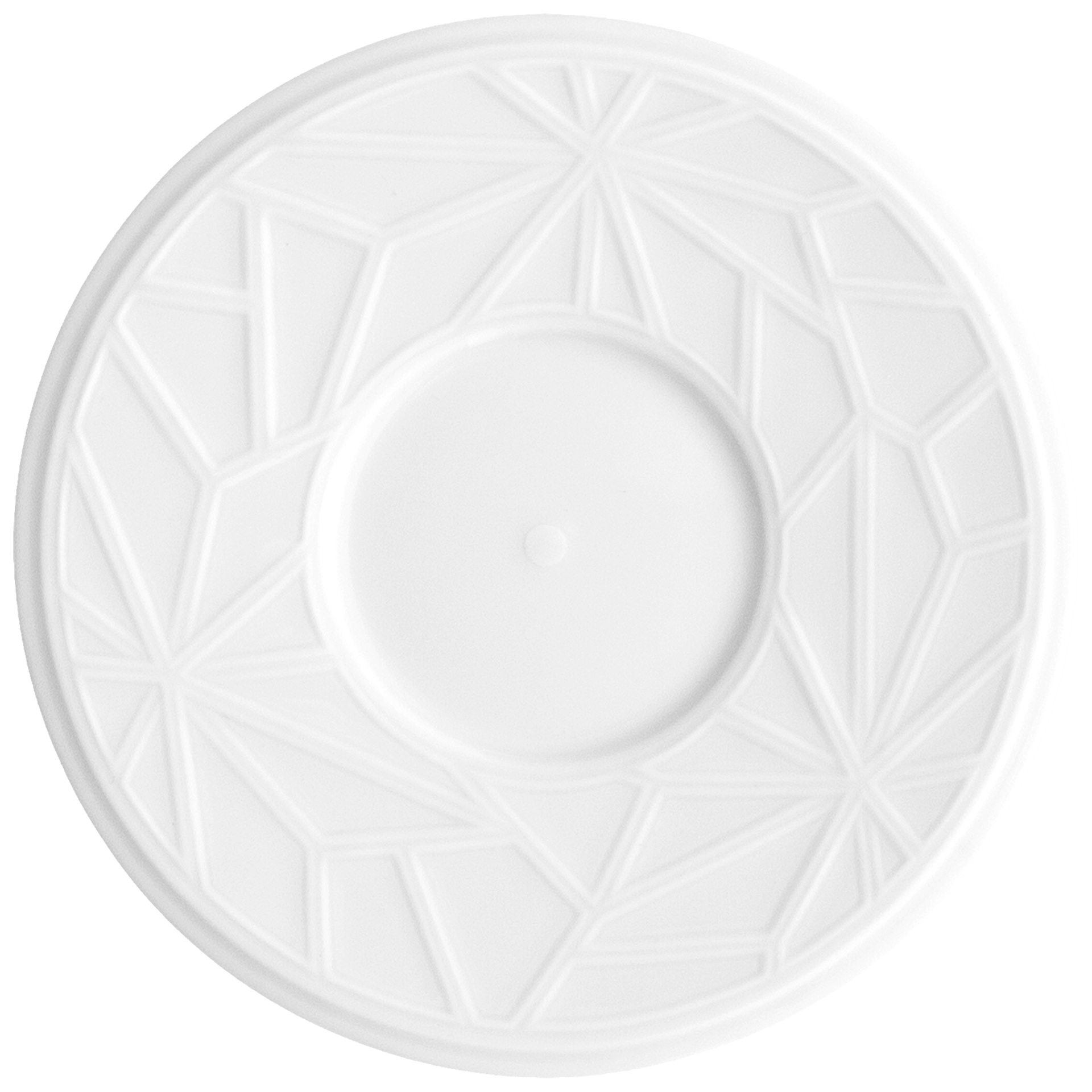 Espressountertasse, Weiß, Ø 12,5 cm | Meissen Vitruv Graphic 000001 - 45559 - Meissen Weimar