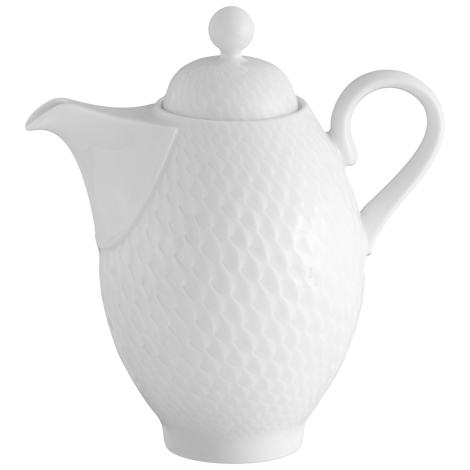 Essigkännchen, Weiß, H 13 cm | Meissen Wellenspiel Relief 000001 - 29724 - Meissen Weimar