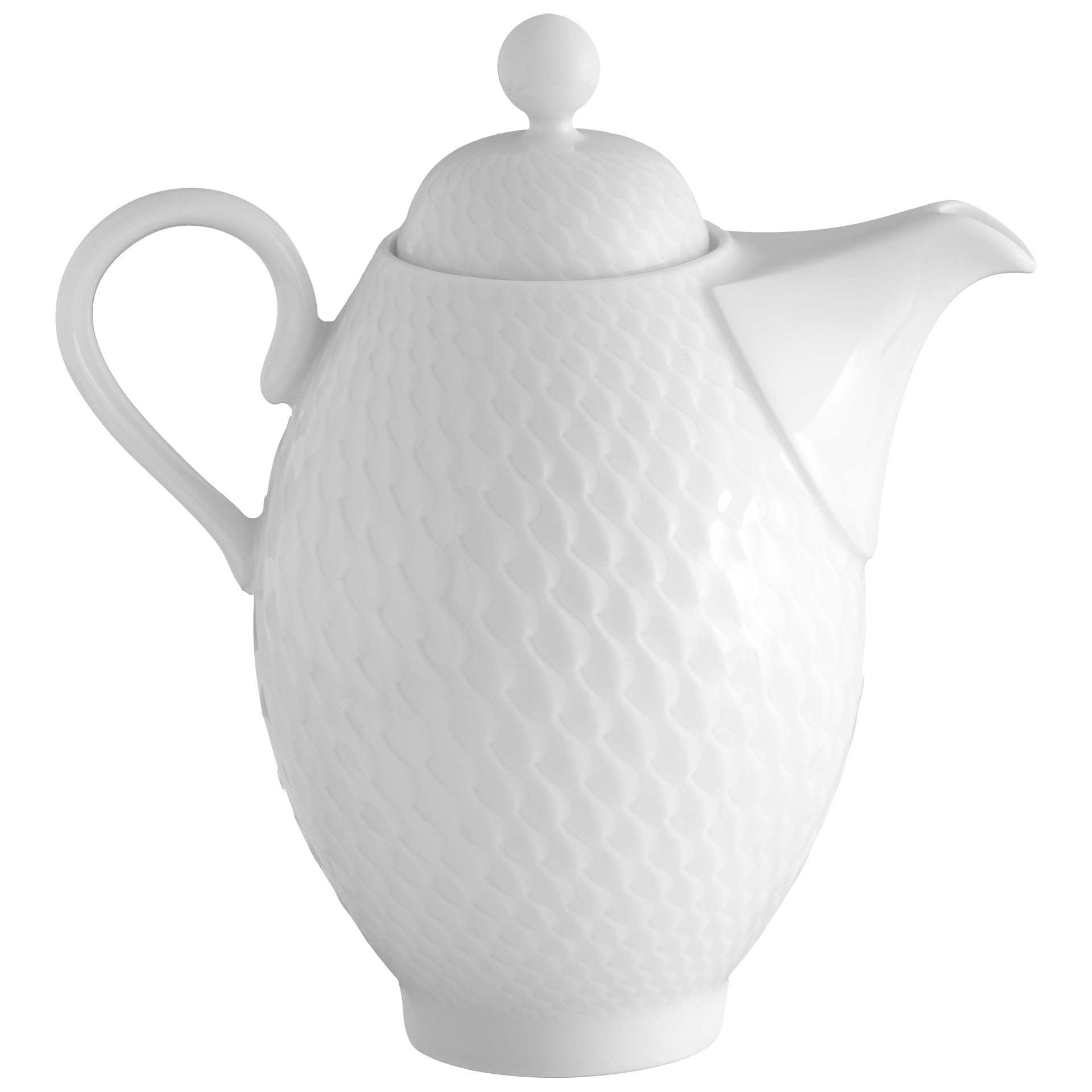 Essigkännchen, Weiß, H 13 cm | Meissen Wellenspiel Relief 000001 - 29724 - Meissen Weimar