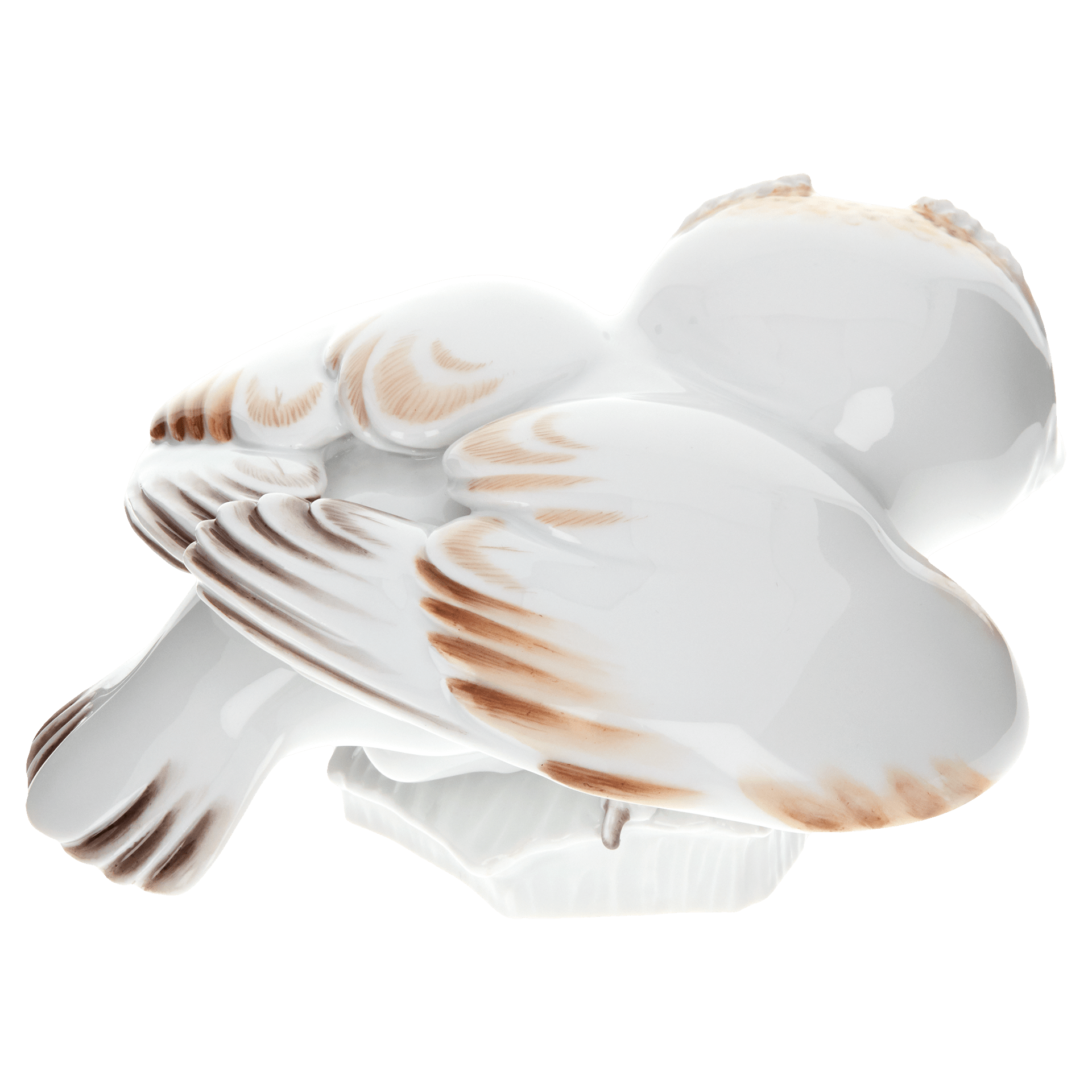 Eule, Bunt staffiert, H 8 cm | Meissen Einzelplastik 900100 - 77249 - Meissen Weimar