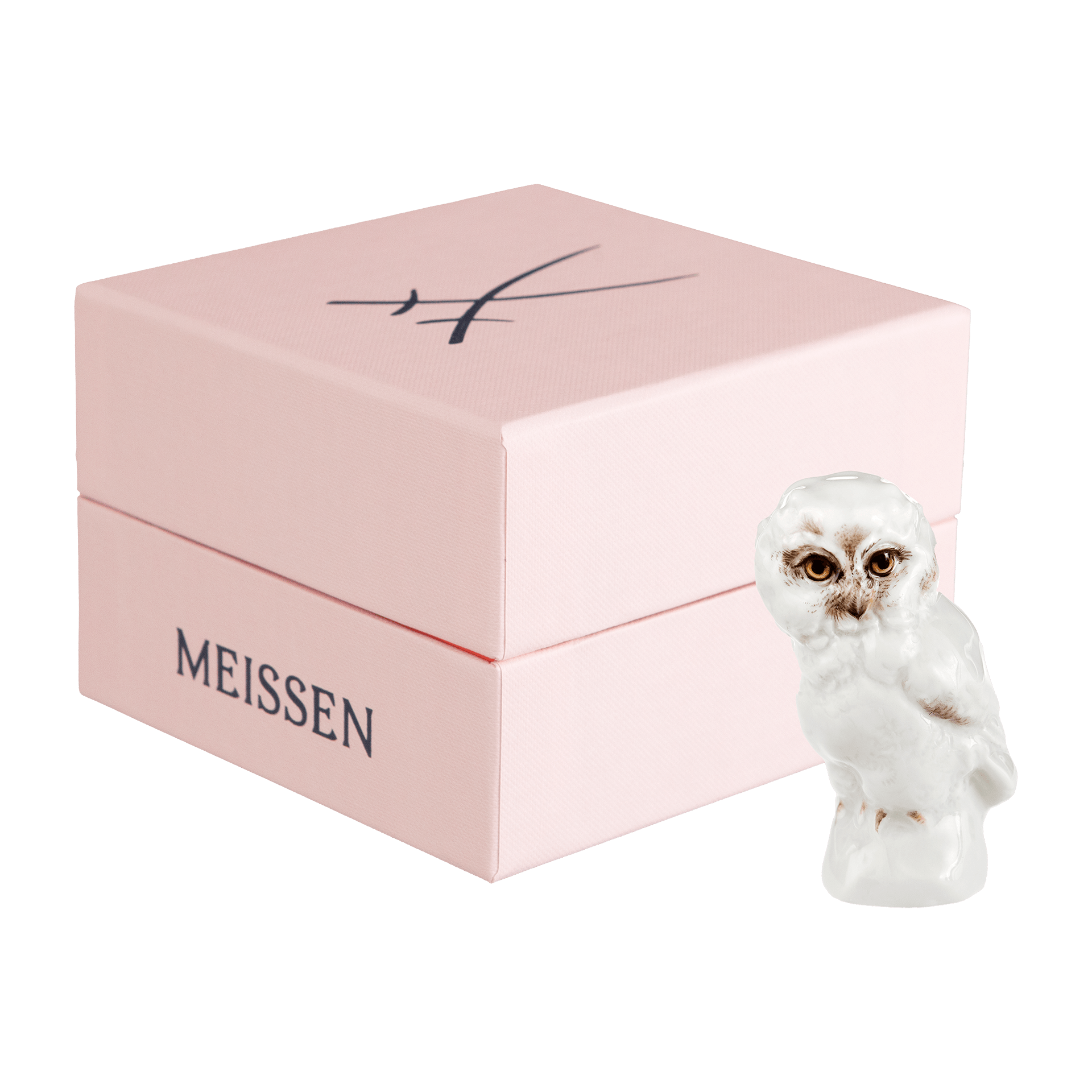 Eule, Bunt staffiert, leicht, H 7 cm | Meissen Figuren - Edition Tierkinder 900600 - 78011 - Meissen Weimar