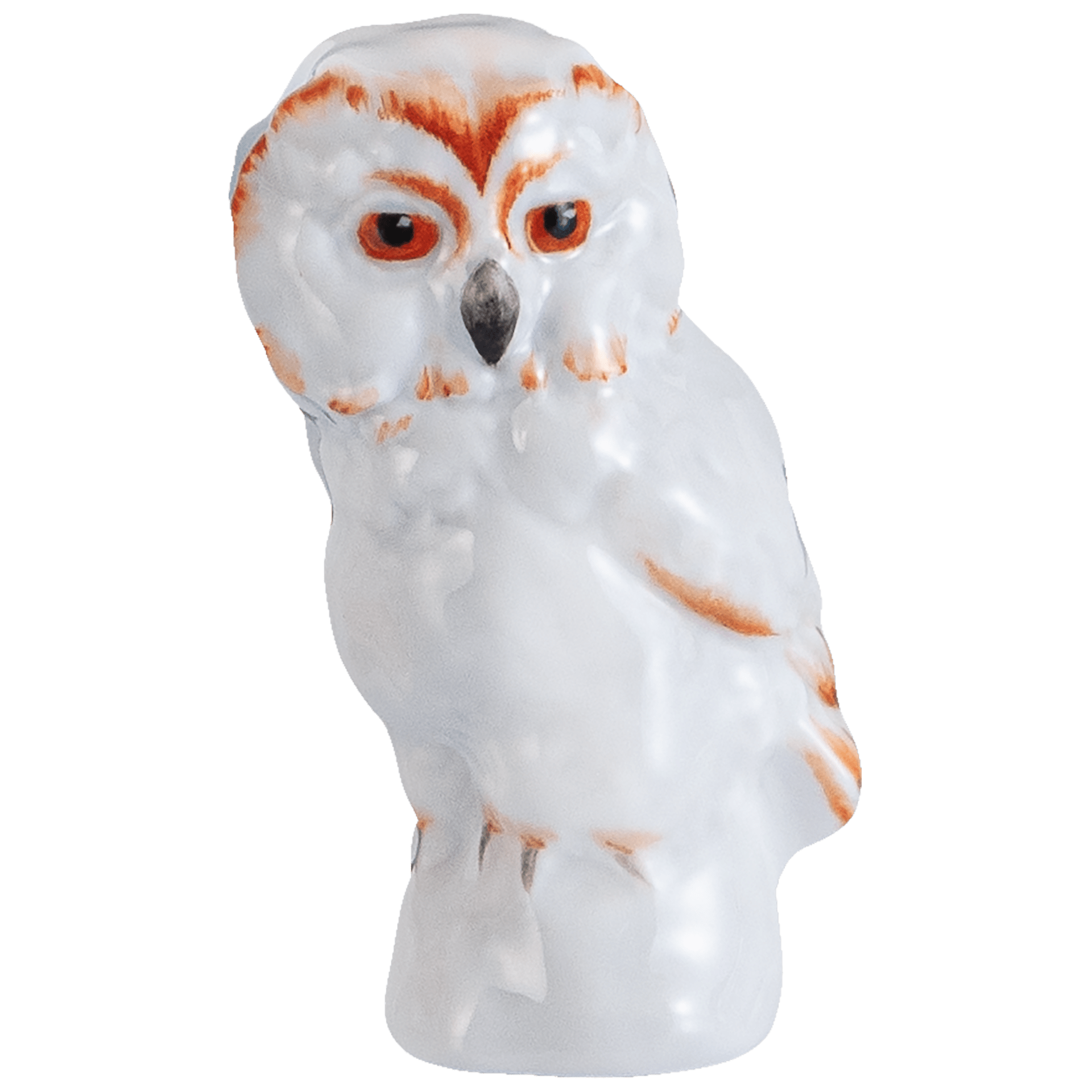 Eule, Rot staffiert - Leicht, H 5,5 cm | Meissen Figuren - Edition Tierkinder 90A426 - 78011 - Meissen Weimar