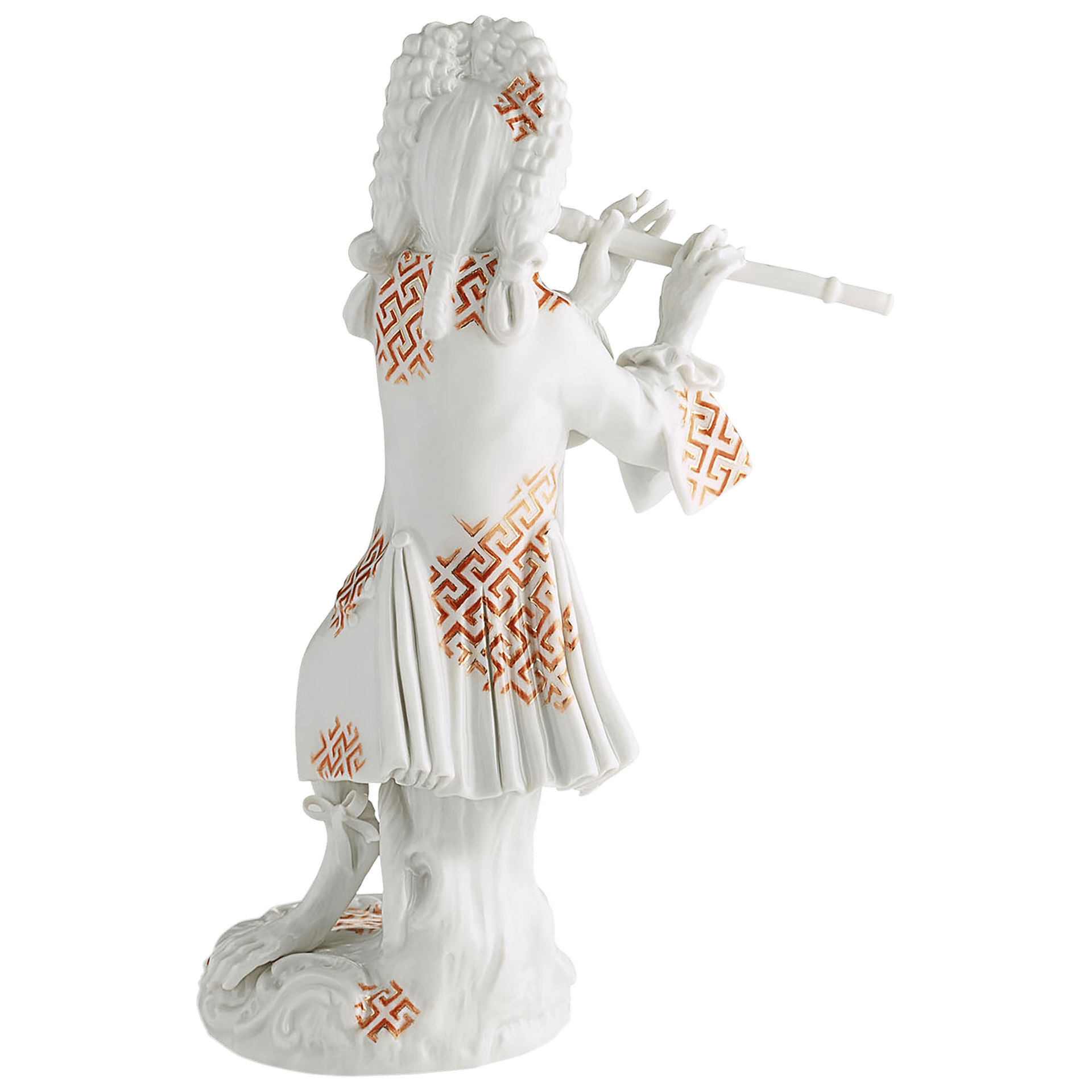 Figur, Affenkapelle Flötist, H 15 cm | Meissen Figuren - Edition Affenkapelle 91c111 - 60011 - Meissen Weimar