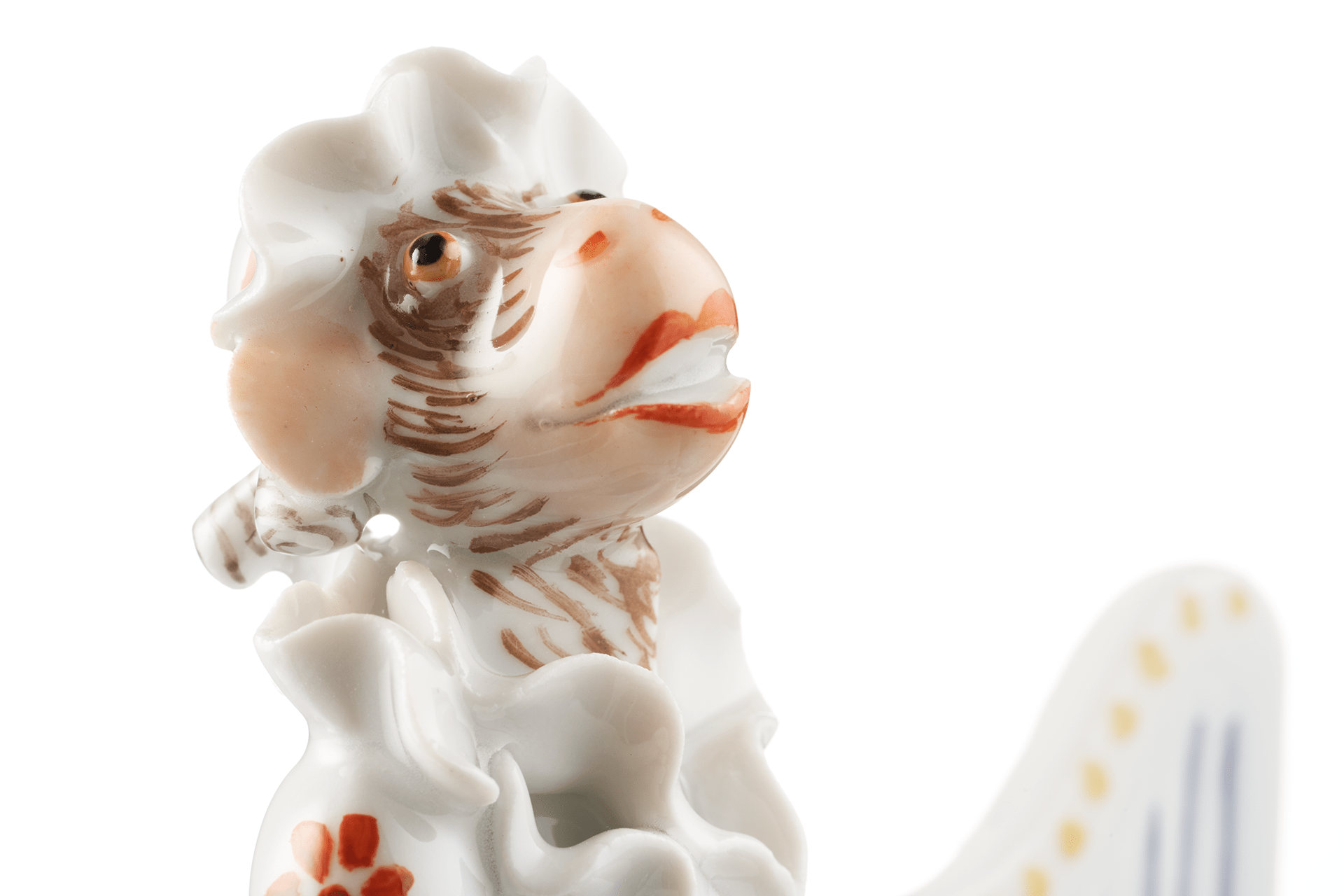 Figur, Affenmusiker Harfe, H 10,5 cm | Meissen Figuren - Edition Affenkapelle 90a317 - 83325 - Meissen Weimar